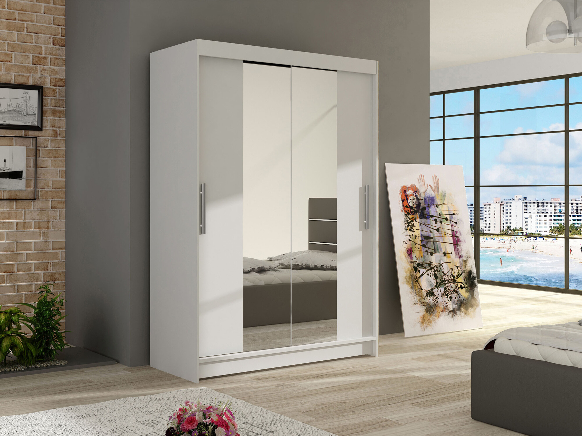 Wardrobe Closico Pacron II (White)