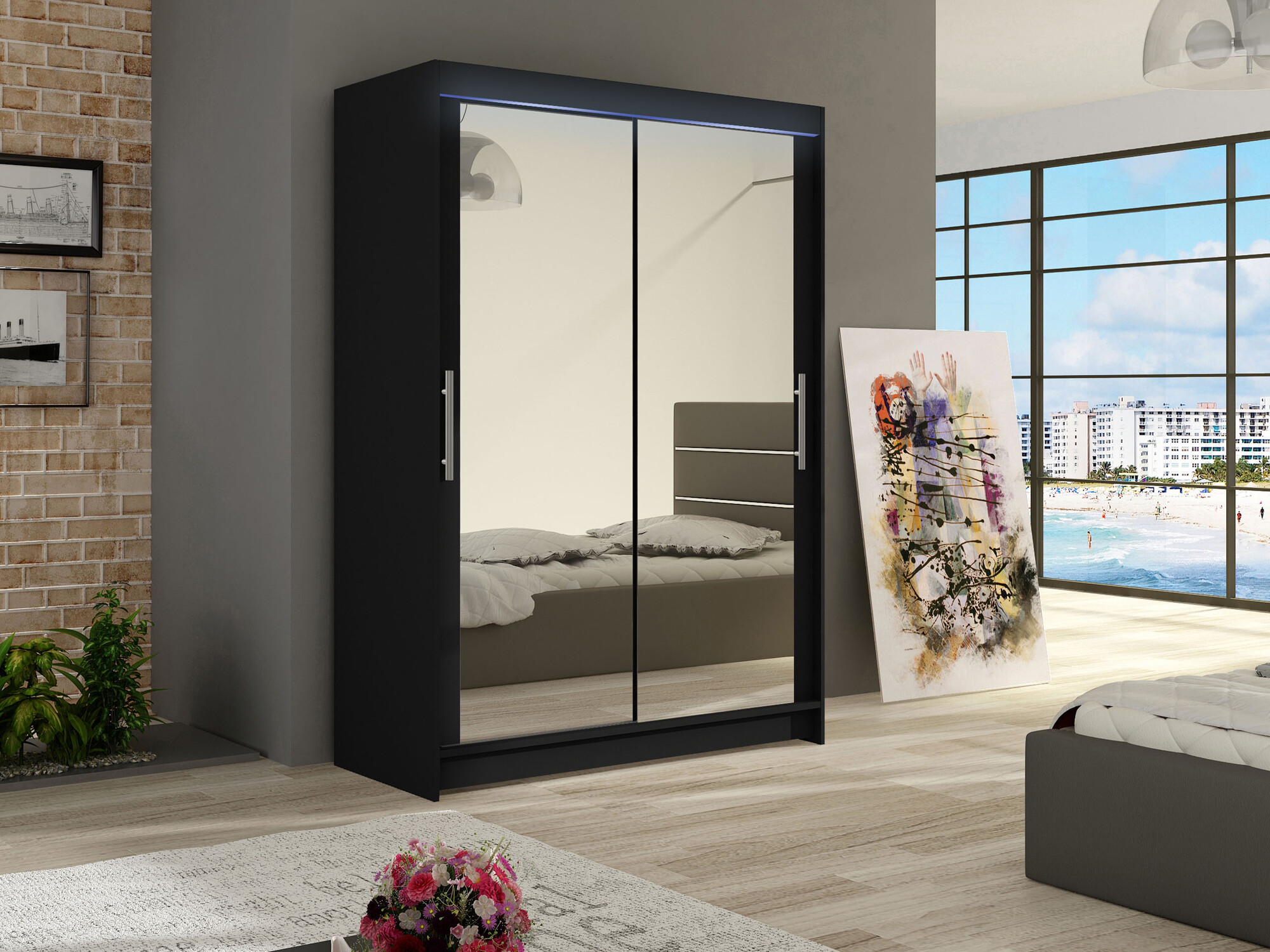 Wardrobe Closico Pacron VII (Black)
