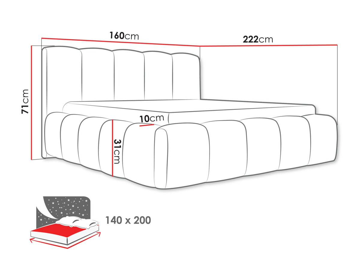 Bed TrendyNest 113 (Kronos 07)