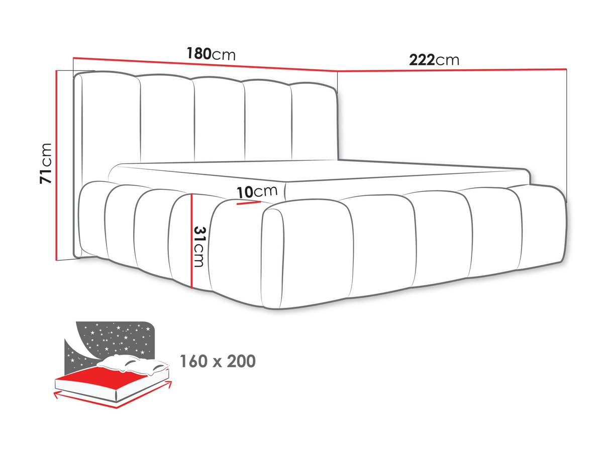 Bed TrendyNest 113 (Kronos 22)