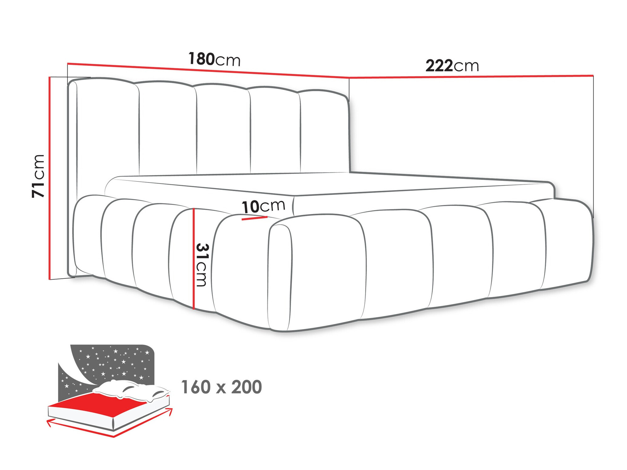 Bed TrendyNest Vulpora I (Abriamo 07)