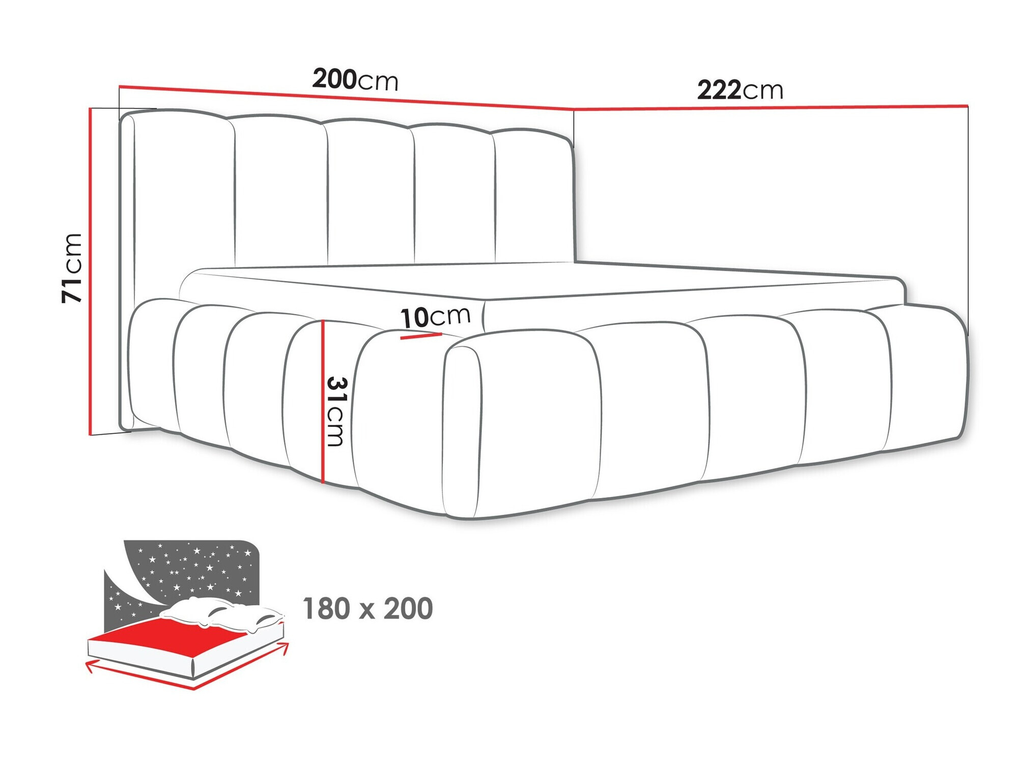 Bed TrendyNest Vulpora I (Abriamo 07)
