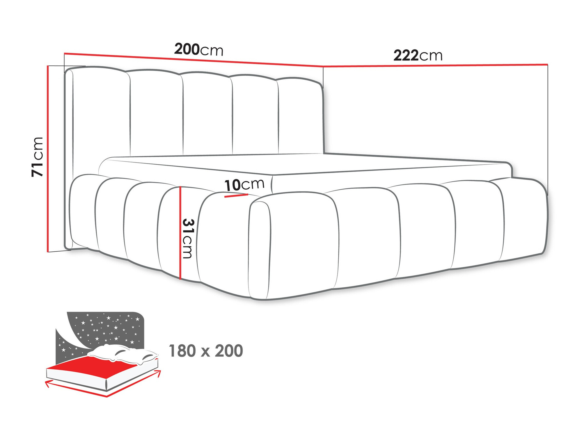 Bed TrendyNest Vulpora I (Abriamo 11)