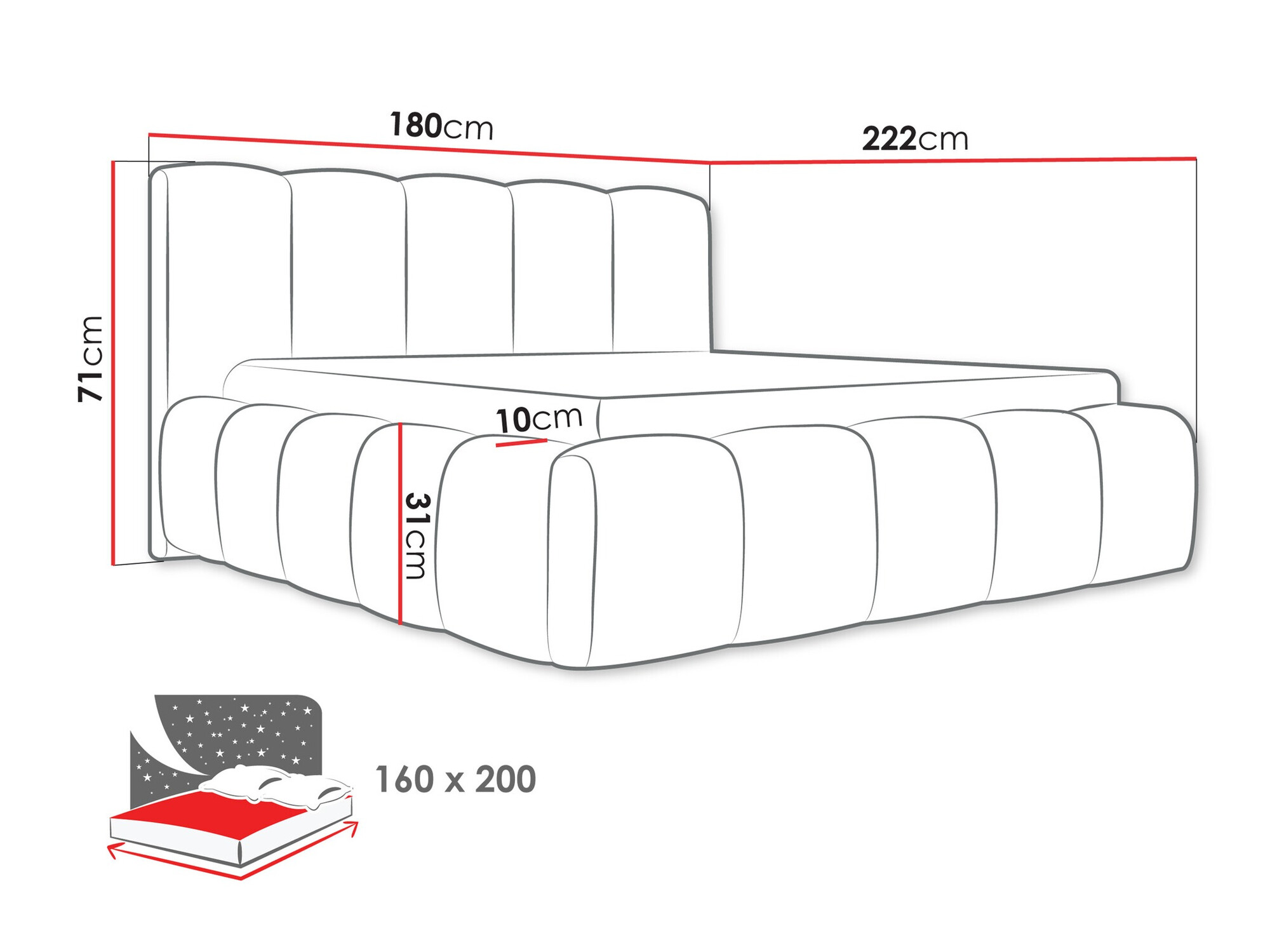 Bed TrendyNest Vulpora I (Kronos 29)