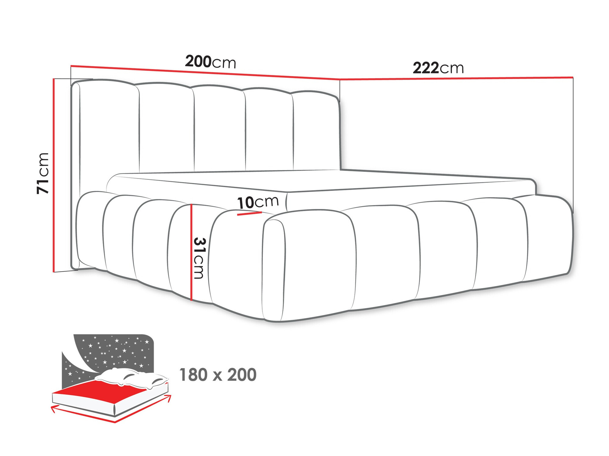Bed TrendyNest Vulpora I (Kronos 29)
