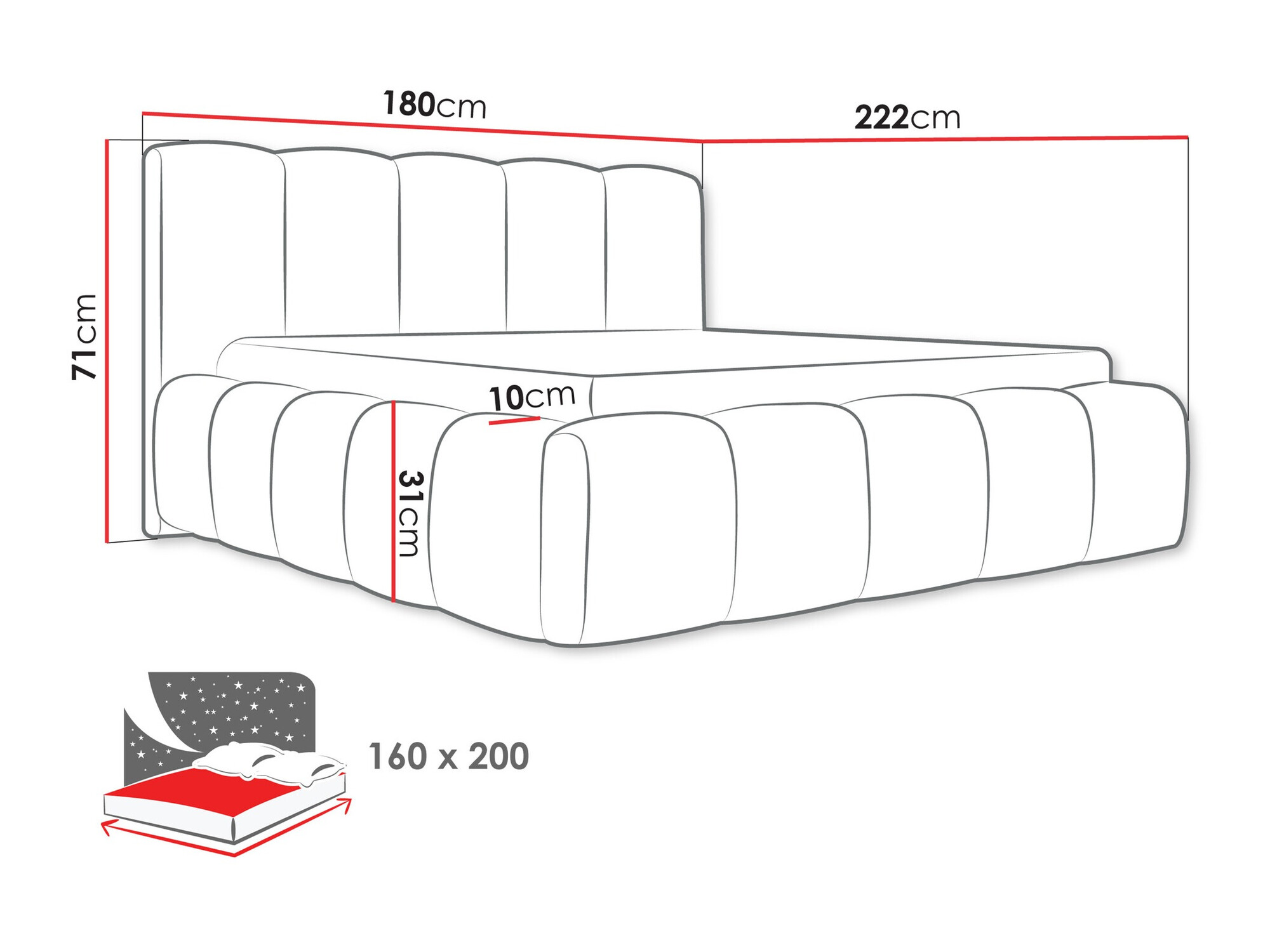 Bed TrendyNest Vulpora I (Kronos 19)