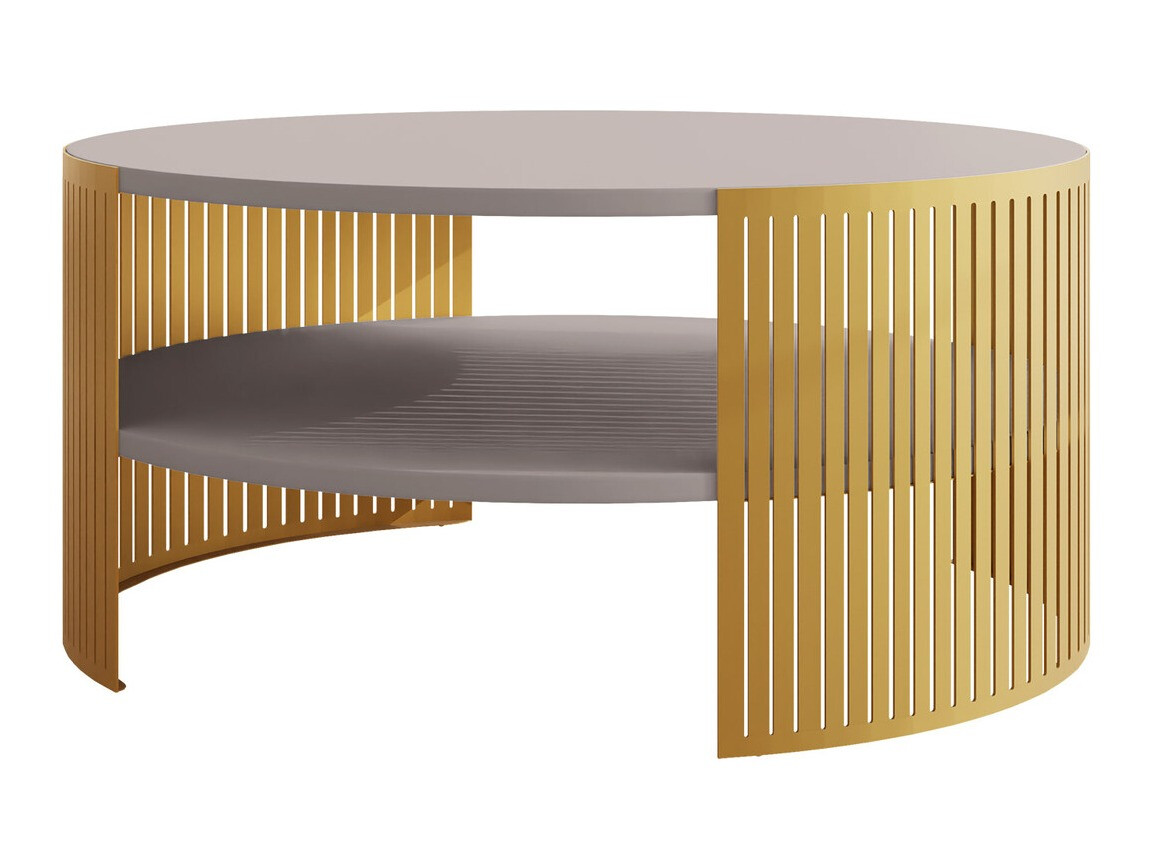 Coffee table Civer I (Golden + Cashmere)