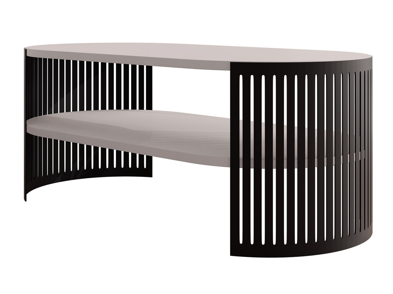 Coffee table Civer III (Black + Cashmere)