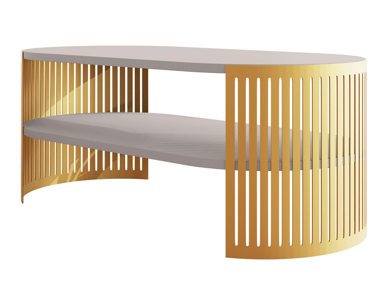 Coffee table Civer IV (Golden + Cashmere)