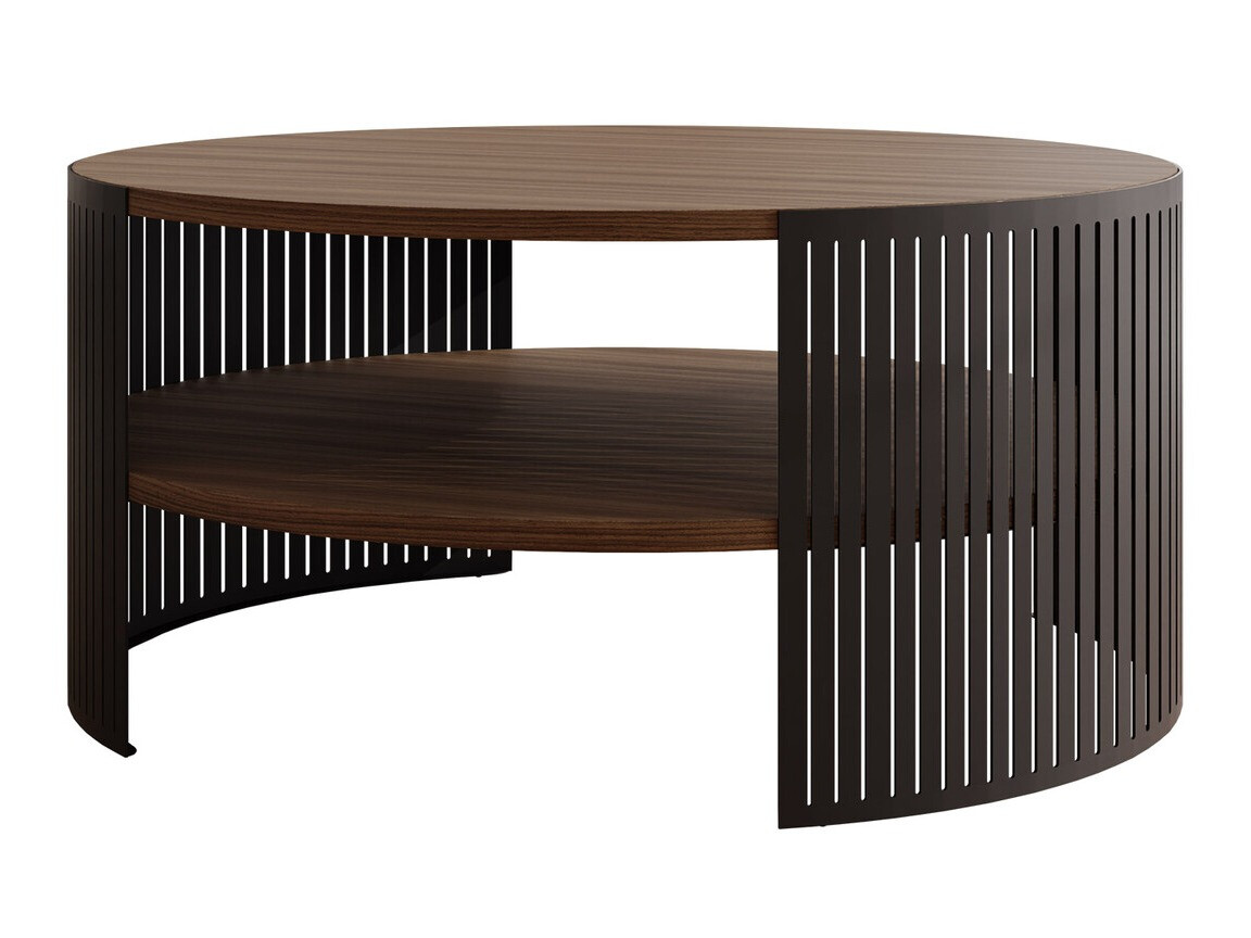 Coffee table Evanola 100 (Black + Walnut)