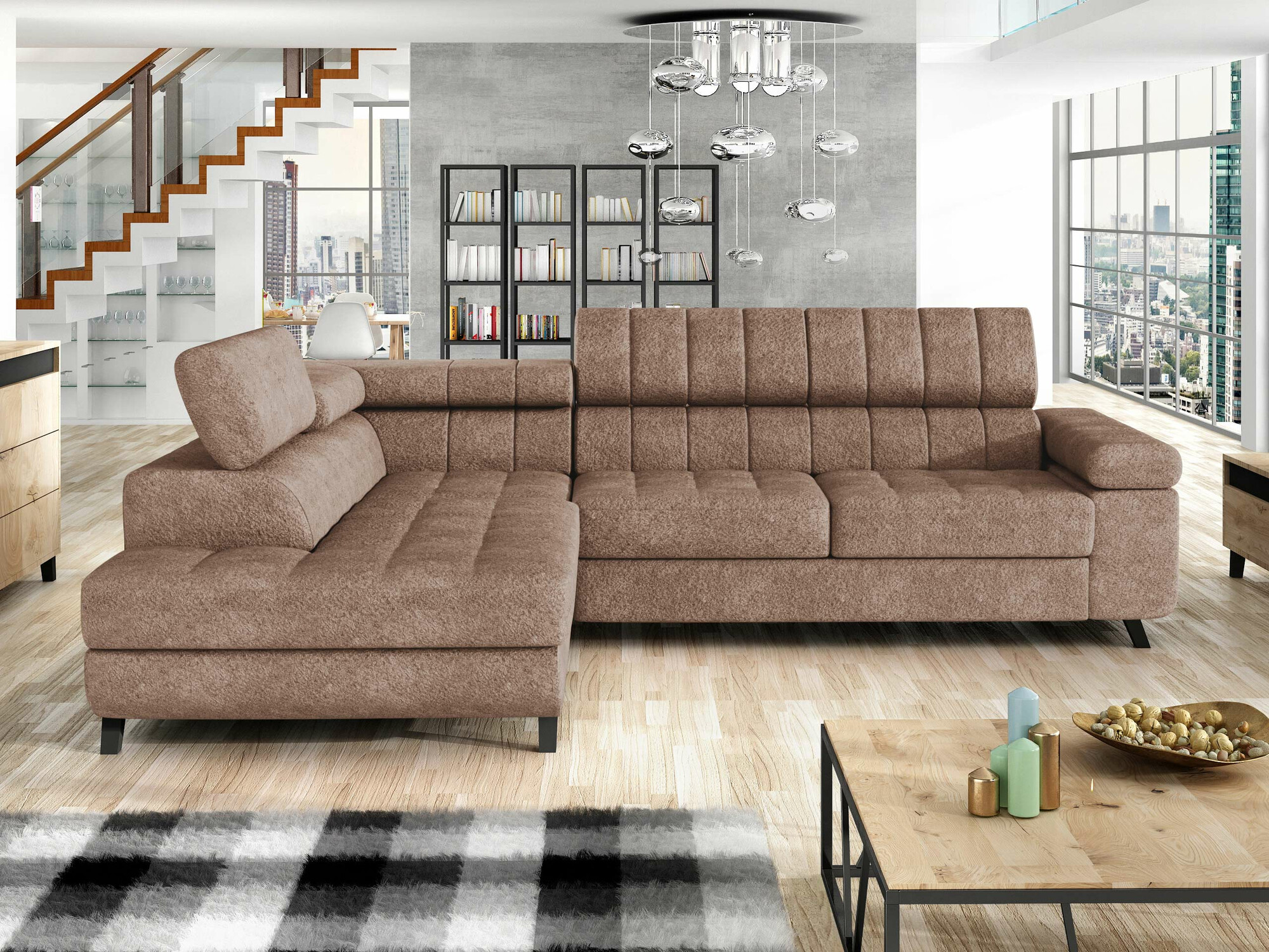 Corner sofa Comfivo Agnus (Coral 45)