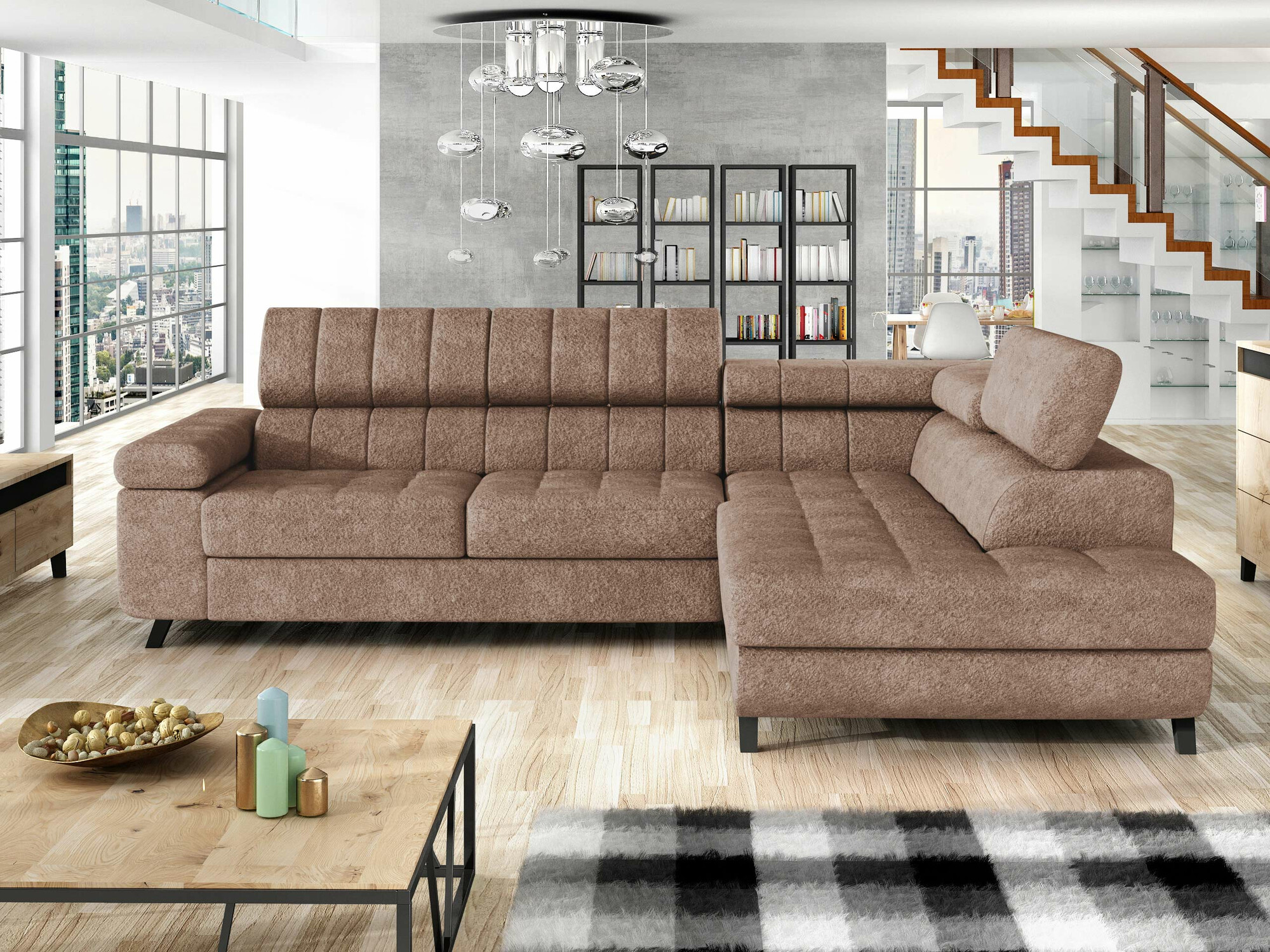 Corner sofa Comfivo Agnus (Coral 45)