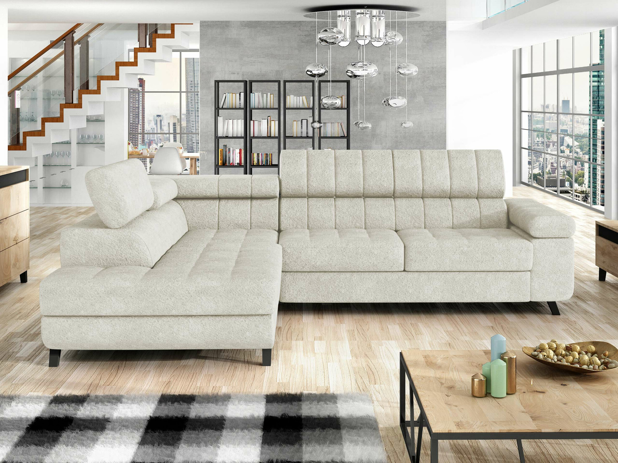 Corner sofa Comfivo Agnus (Coral 65)