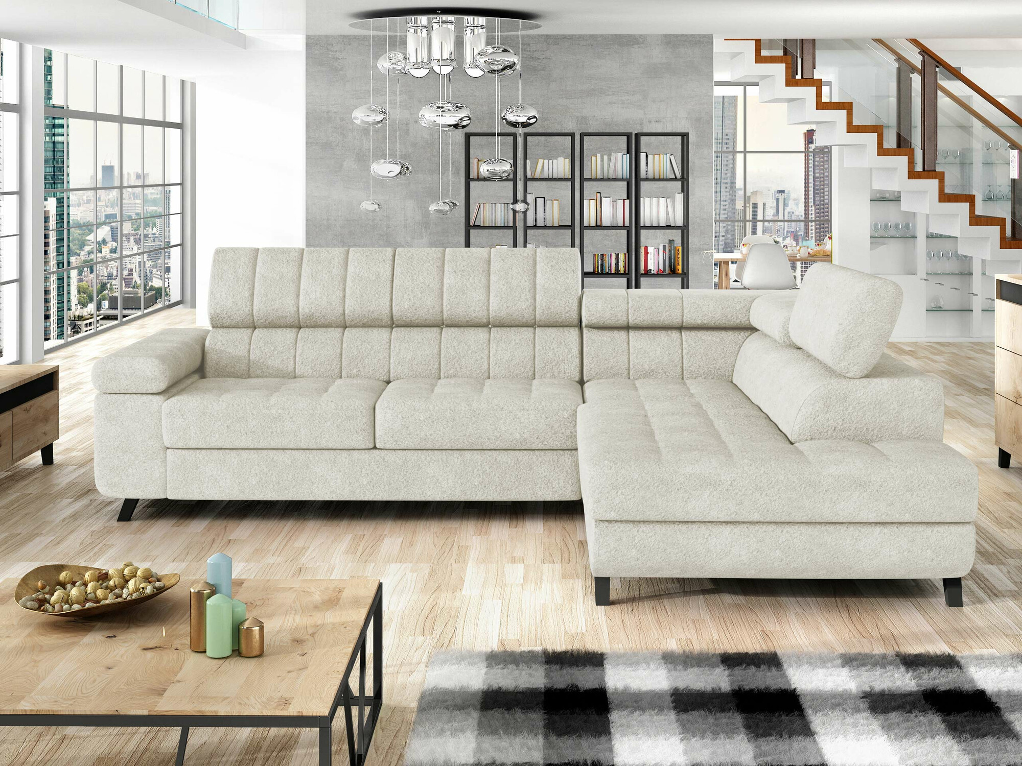 Corner sofa Comfivo Agnus (Coral 65)
