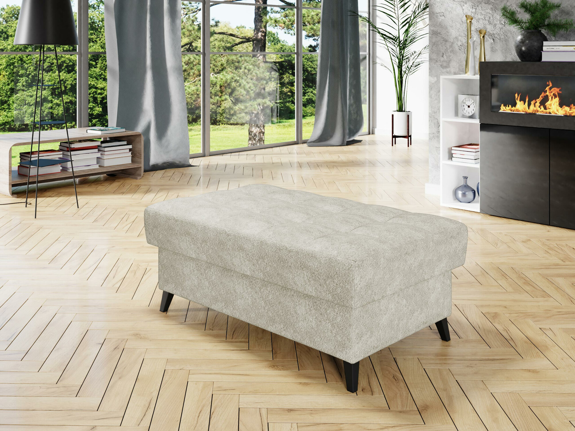 Upholstered bench Comfivo Agnus (Coral 65)