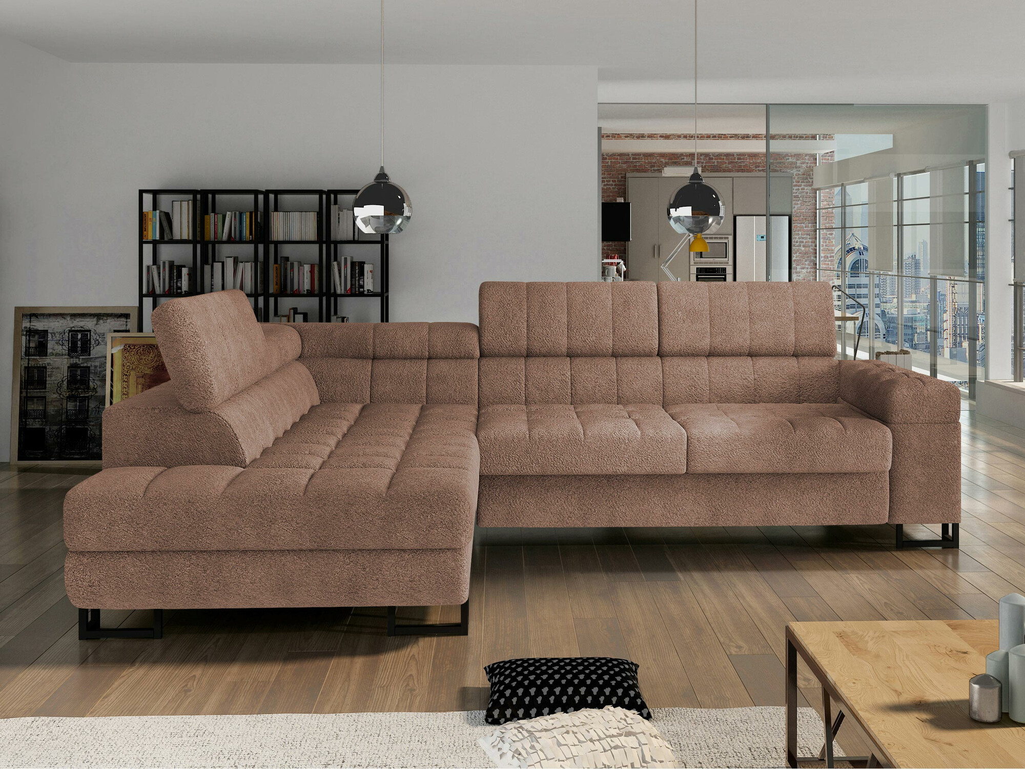 Corner sofa Comfivo Anima (Coral 45)