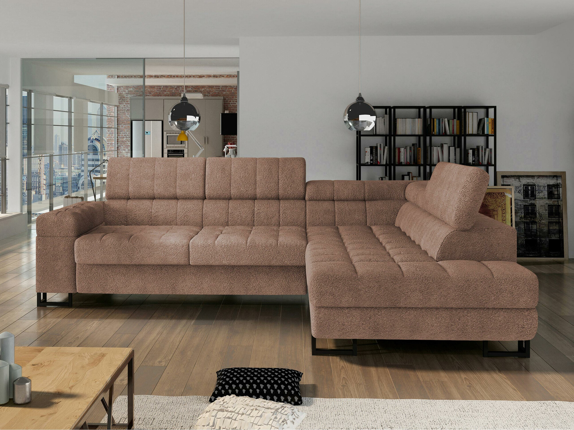 Corner sofa Comfivo Anima (Coral 45)