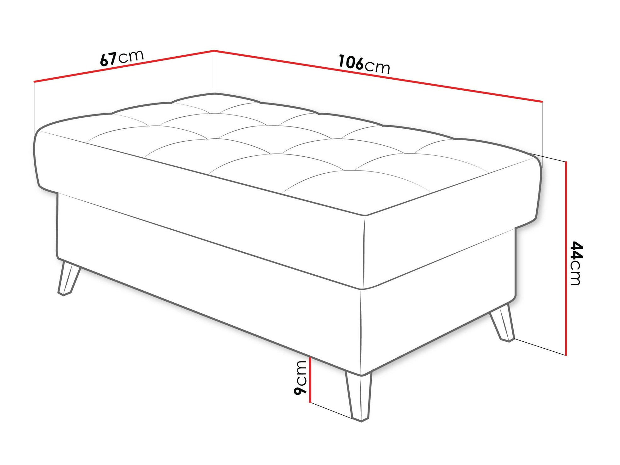 Upholstered bench Comfivo Agnus (Clara 215.02)