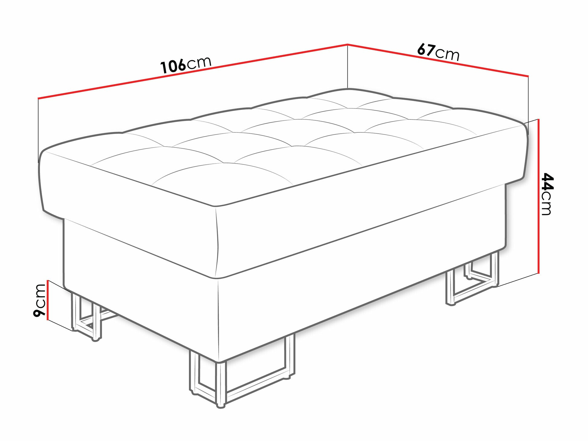 Upholstered bench Comfivo Anima (Clara 215.02)