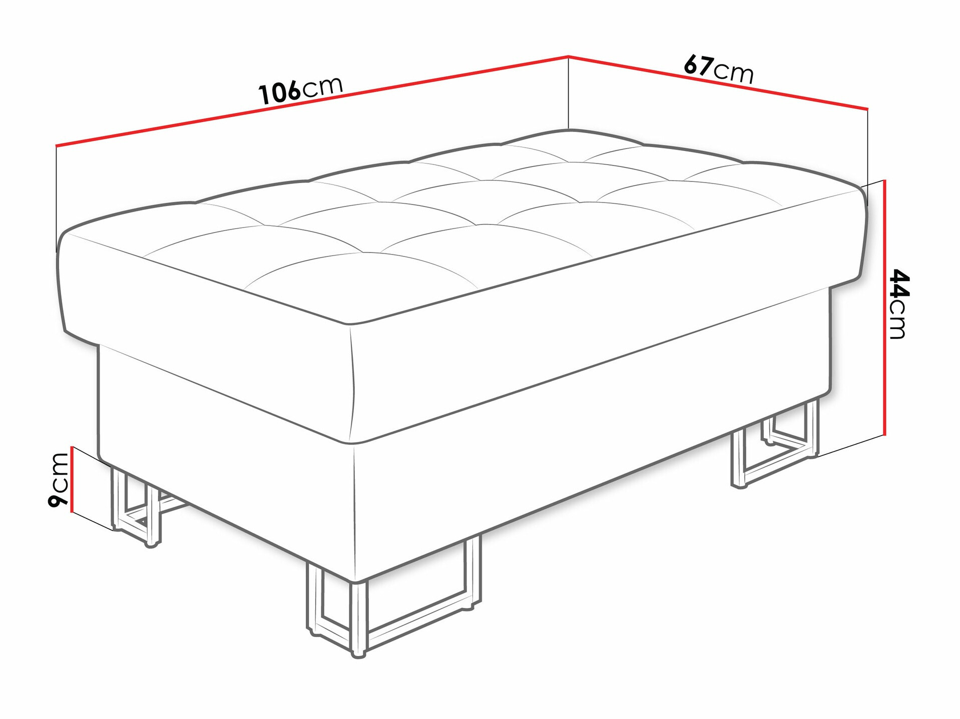 Upholstered bench Comfivo Anima (Flow 06)
