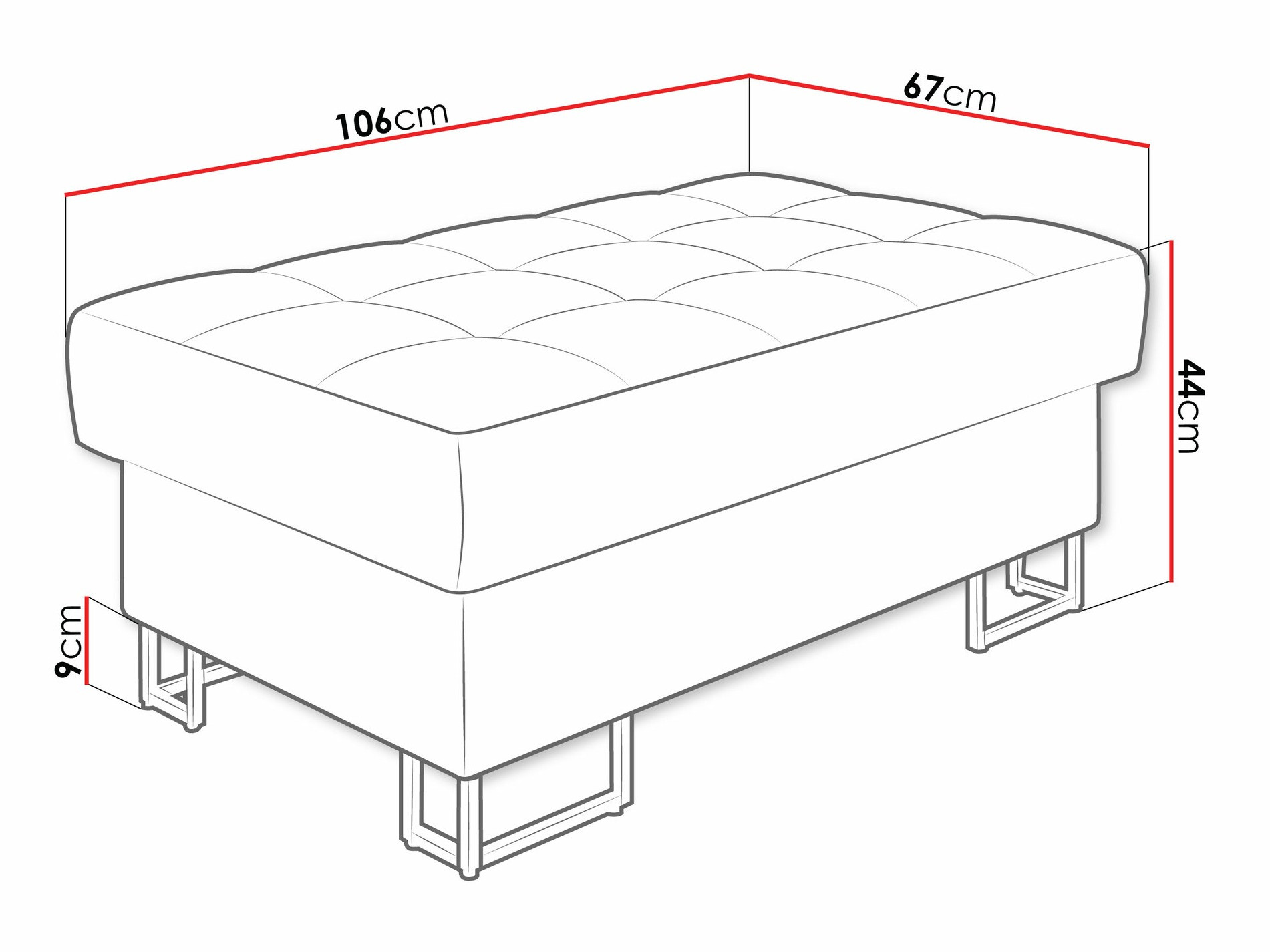Upholstered bench Comfivo Anima (Magic Velvet 2217)