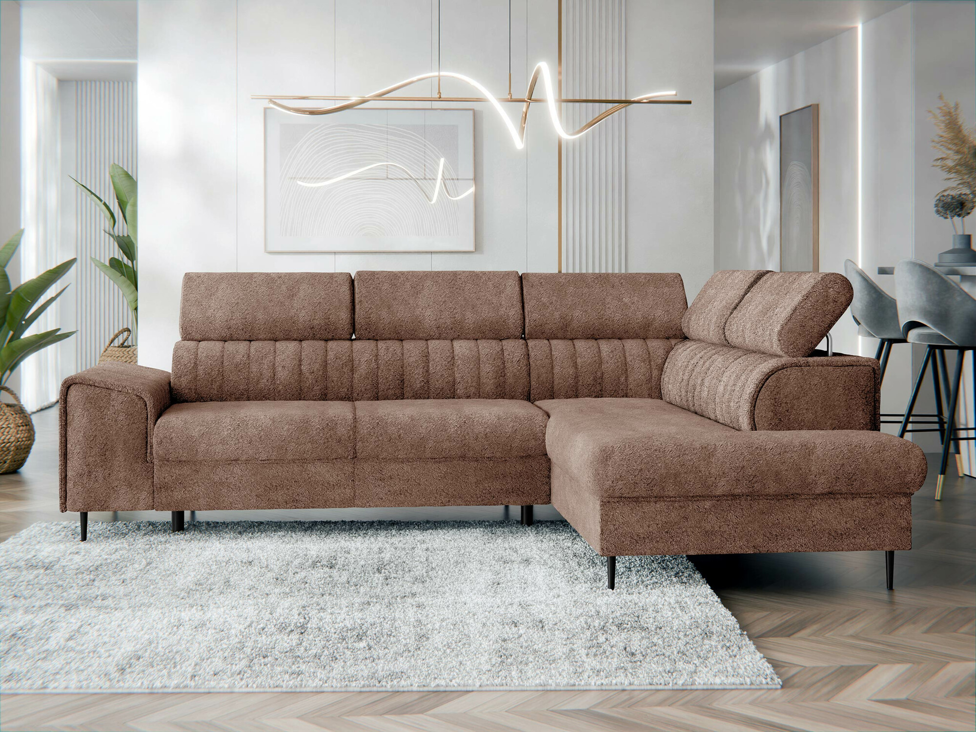 Corner sofa Comfivo Universum (Coral 45)