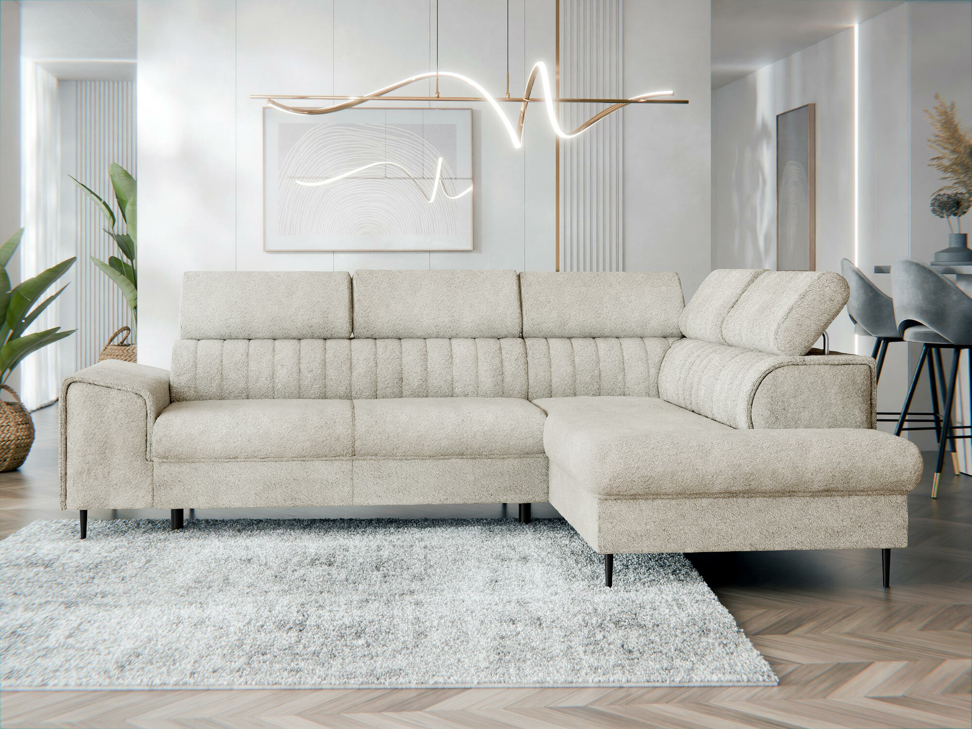 Corner sofa Comfivo Universum (Coral 65)