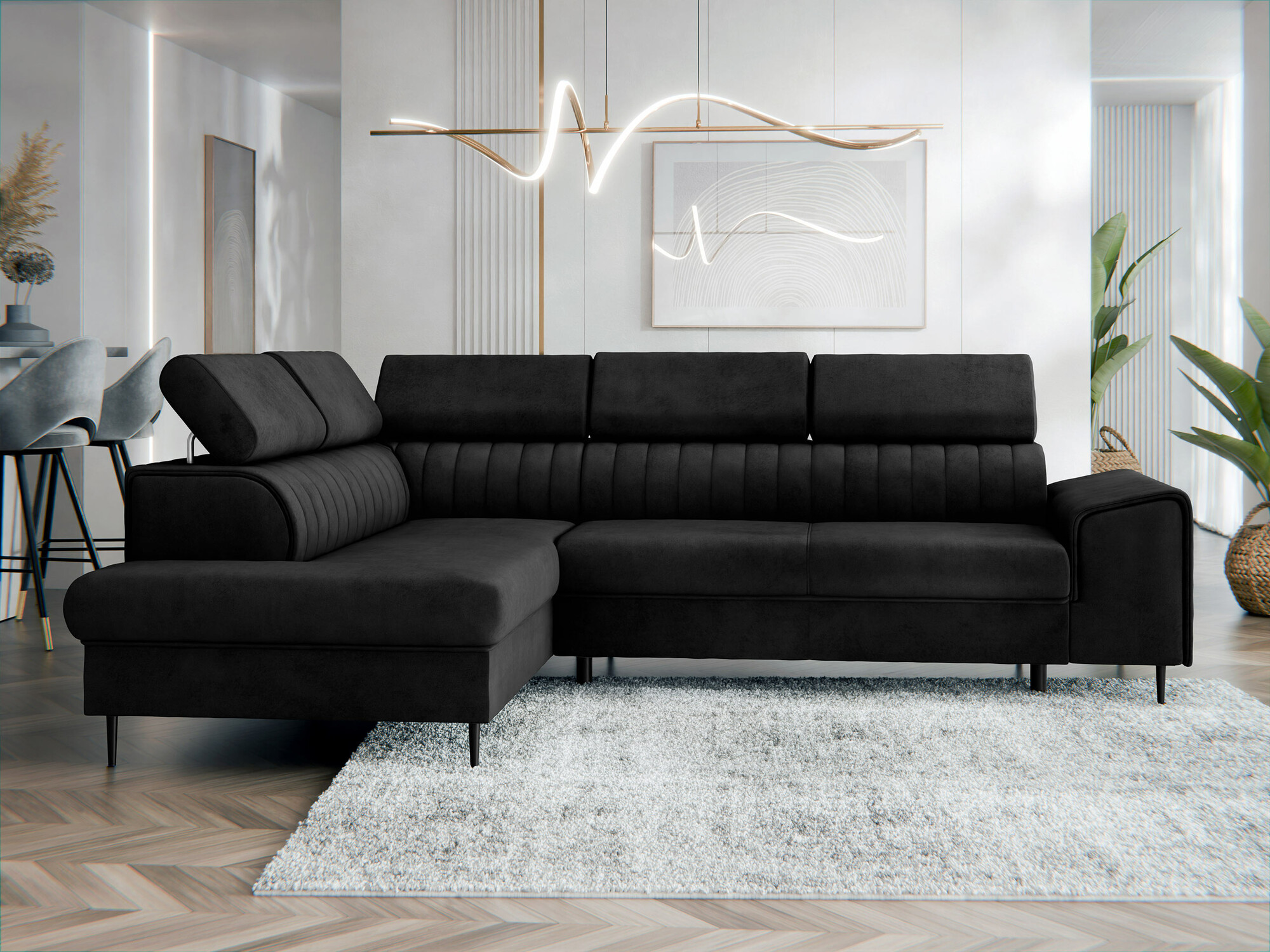 Corner sofa Comfivo Universum (Magic Velvet 2219)