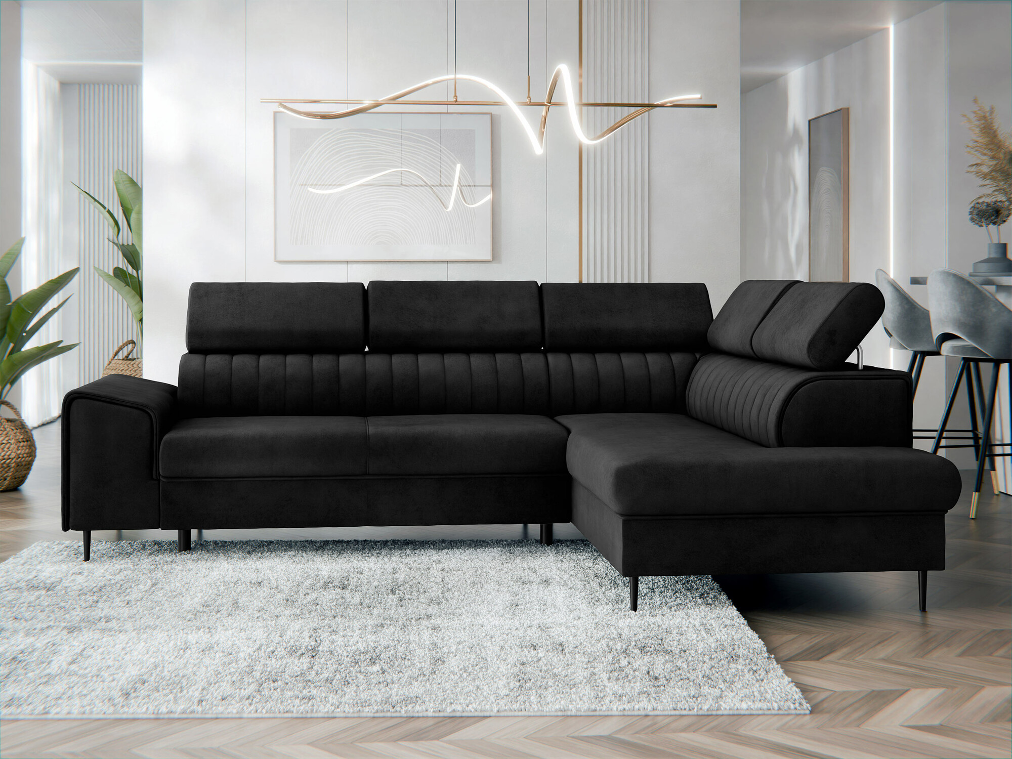 Corner sofa Comfivo Universum (Magic Velvet 2219)