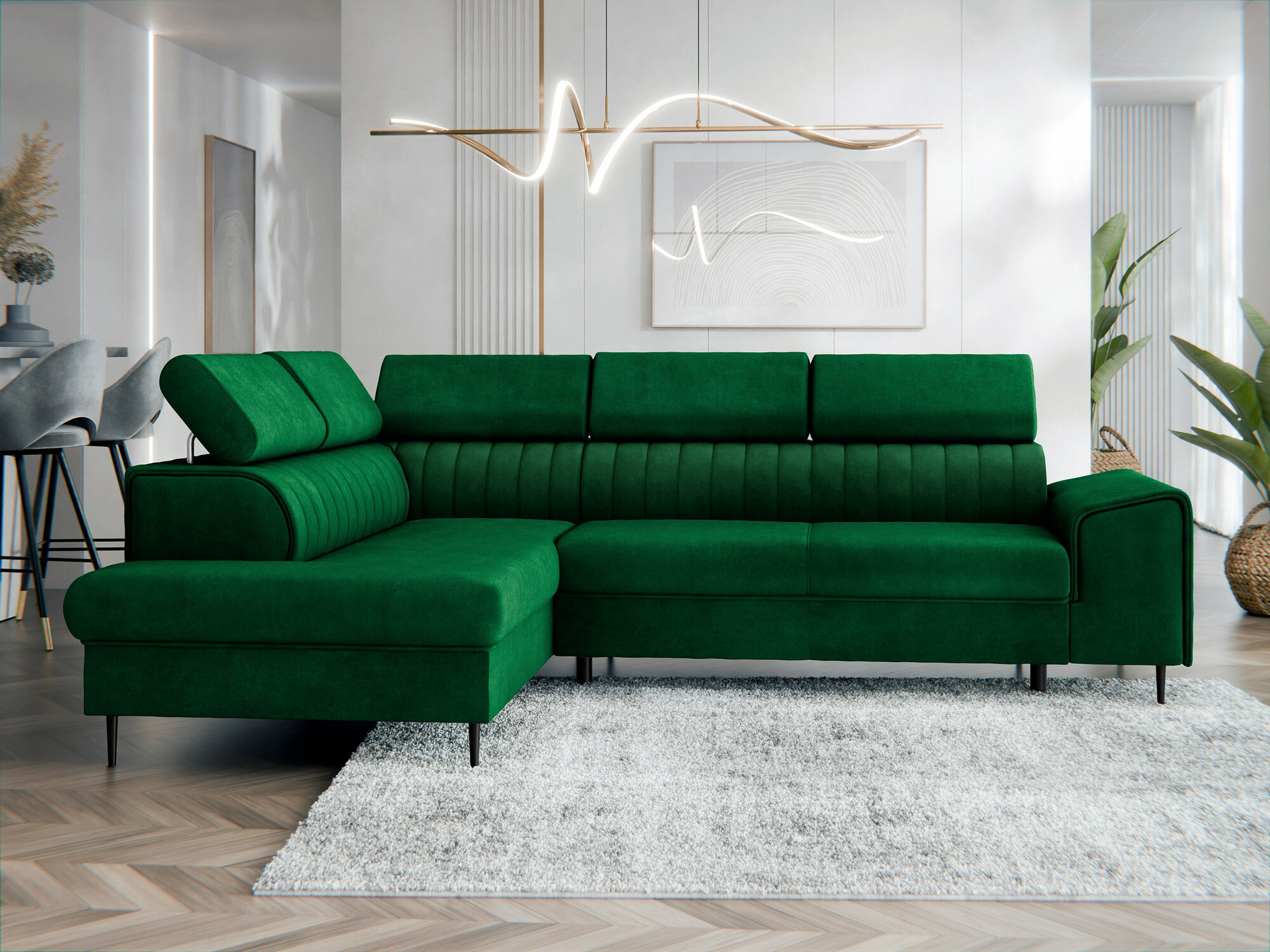 Corner sofa Comfivo Universum (Magic Velvet 2225)
