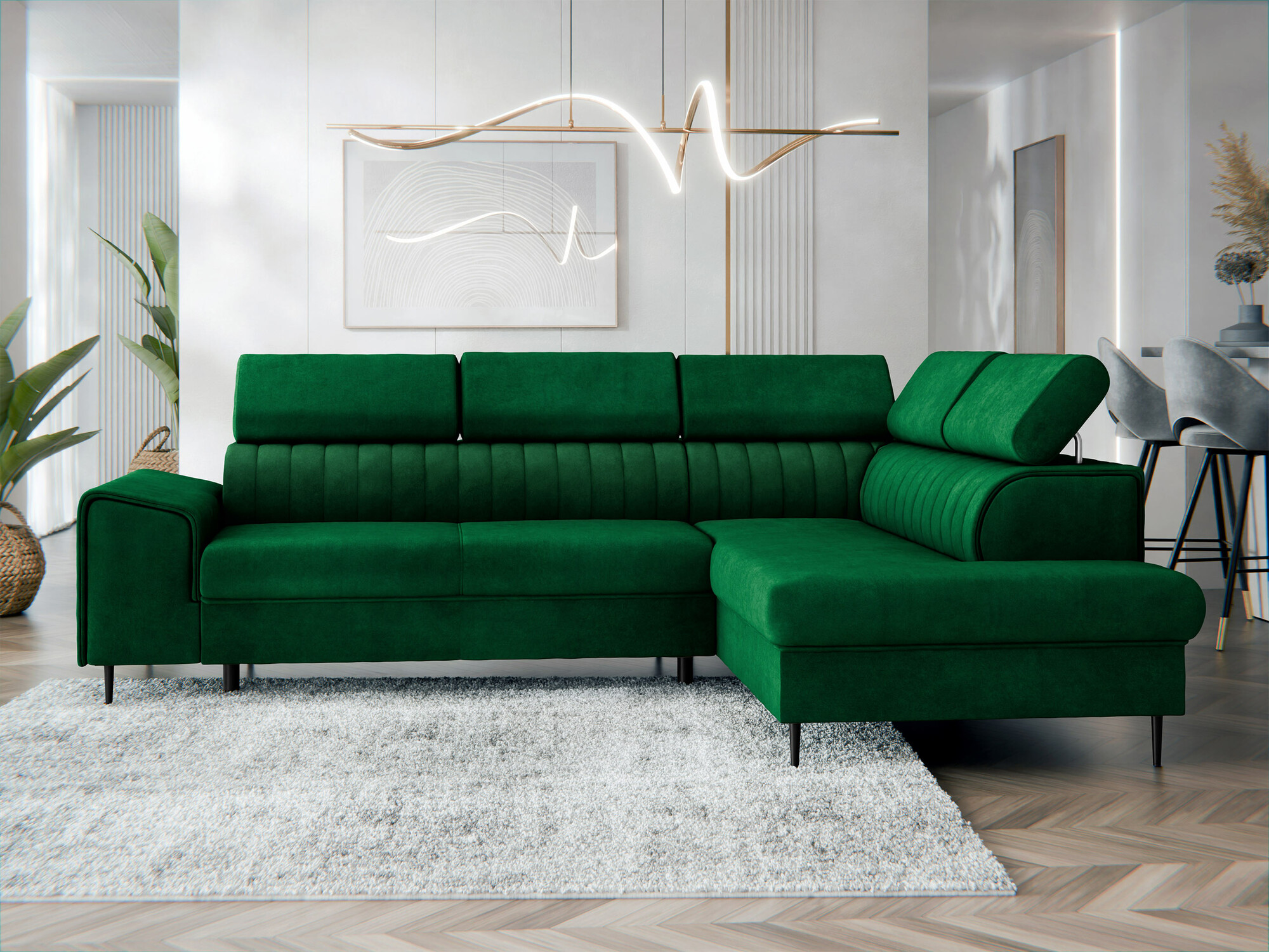 Corner sofa Comfivo Universum (Magic Velvet 2225)