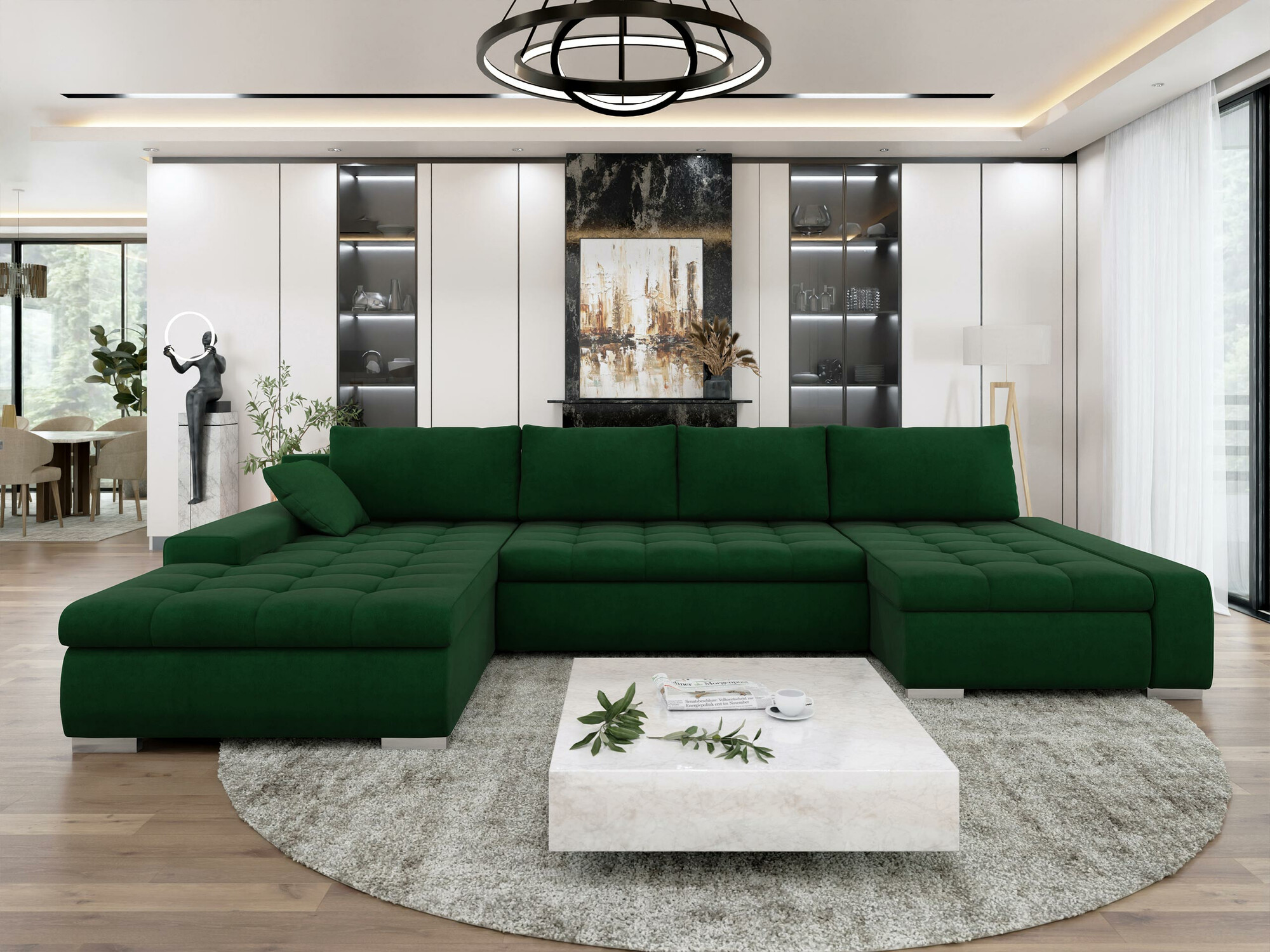 Corner sofa Comfivo Oliva (Uttario Velvet 2951)