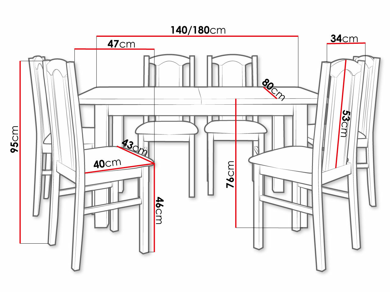Dining set Victorville 273 (Paros 2)