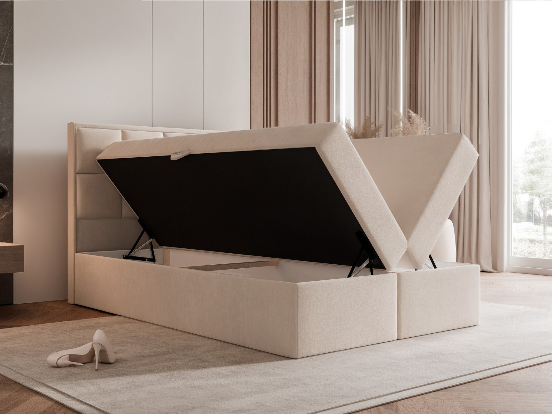 Continental bed Martinez 115 (Magic Velvet 2240)