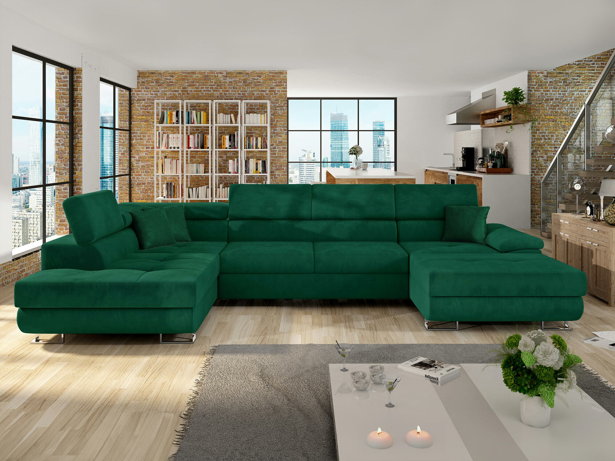Corner sofa Comfivo Ruta IV (Kronos 19)