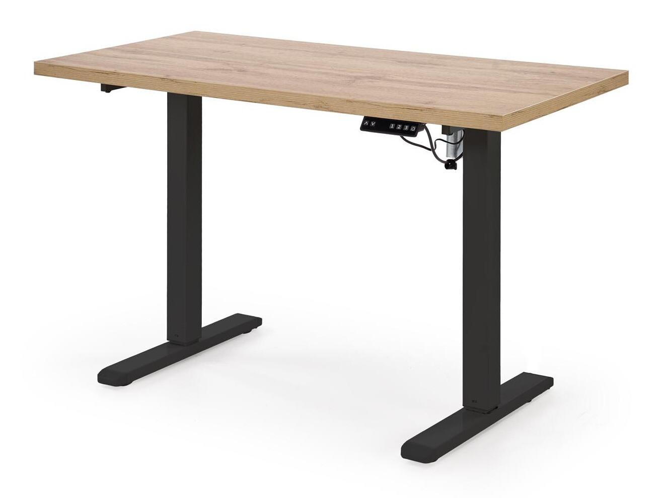 Height-adjustable desk Houston 1942 (Artisan oak + Black)