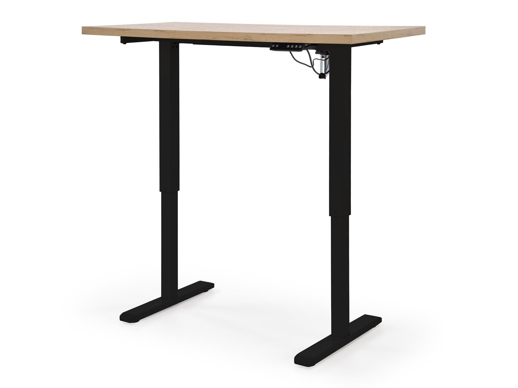Height-adjustable desk Houston 1942 (Artisan oak + Black)