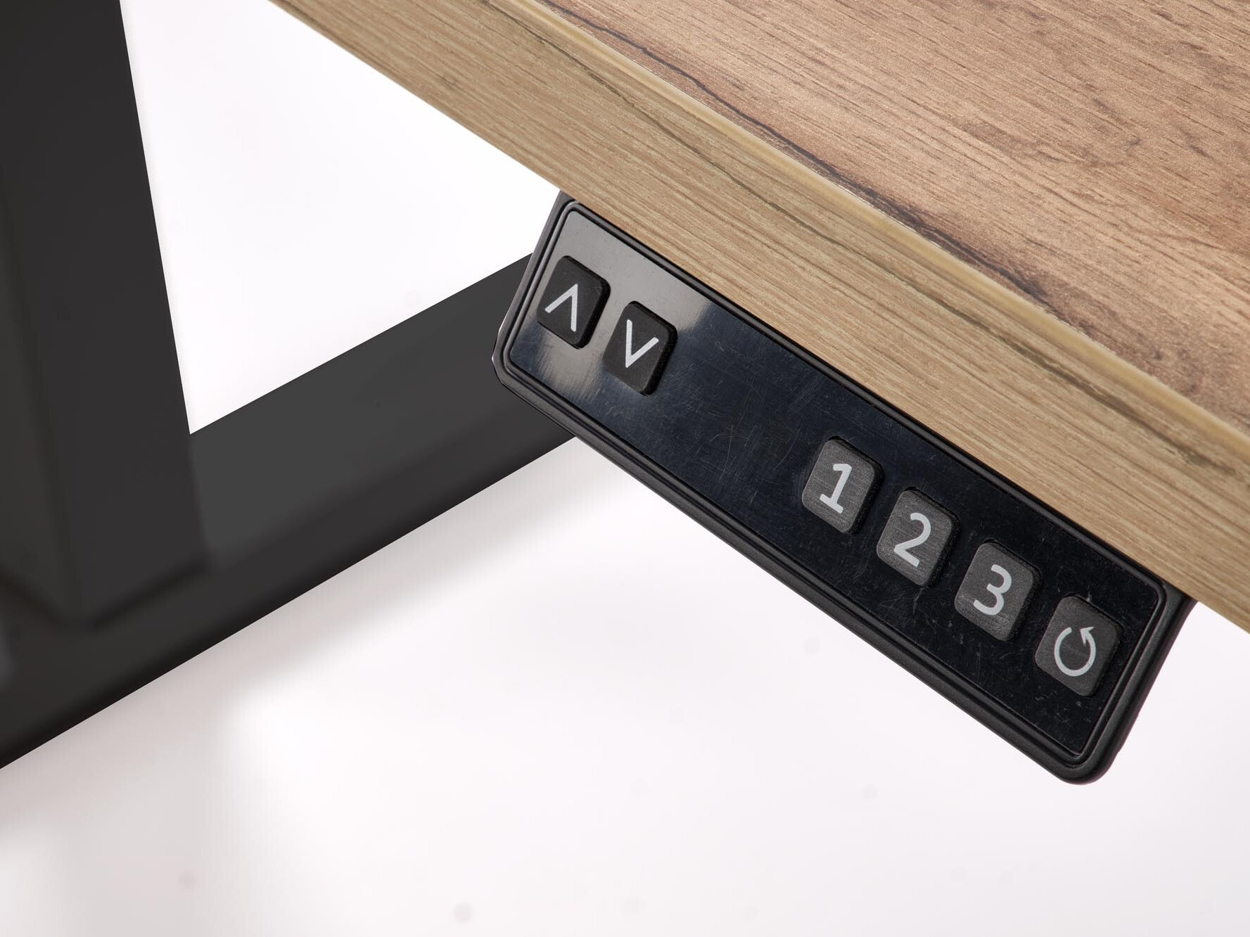 Height-adjustable desk Houston 1942 (Artisan oak + Black)
