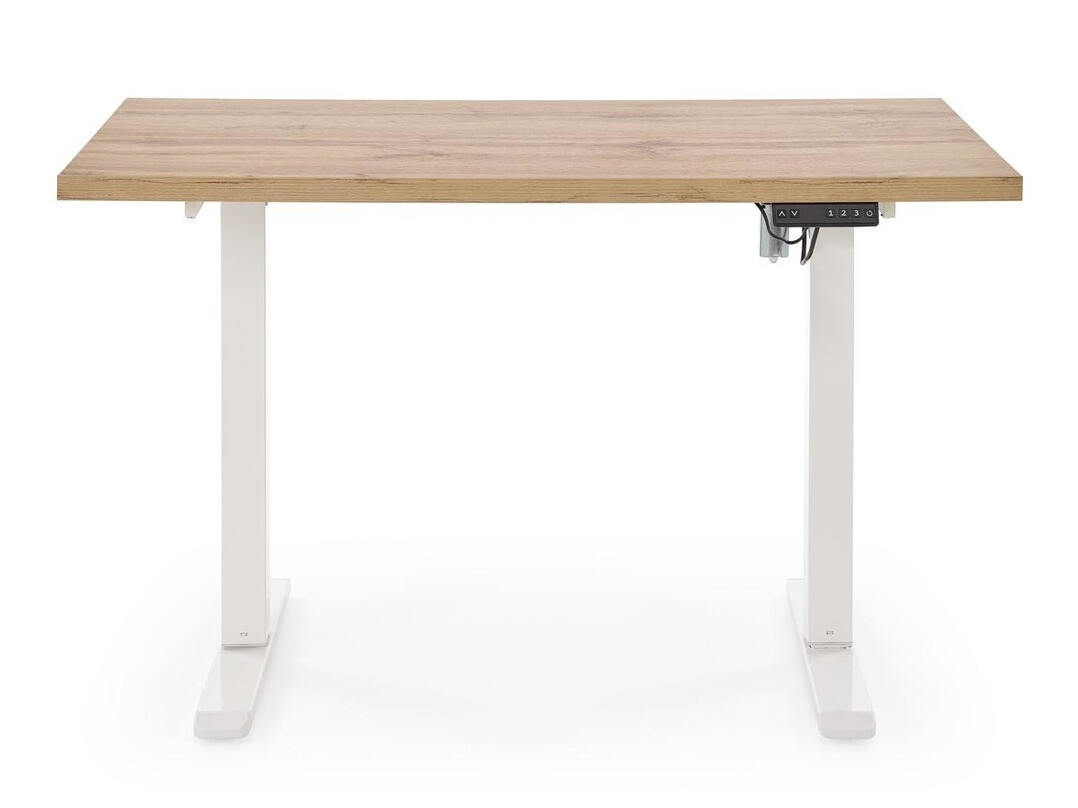 Height-adjustable desk Houston 1942 (Artisan oak + White)
