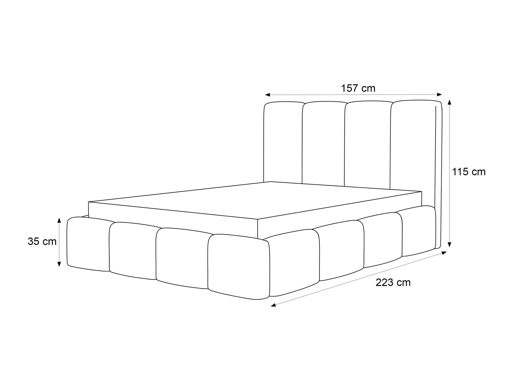 Bed Martinez 117 (Coral 15)