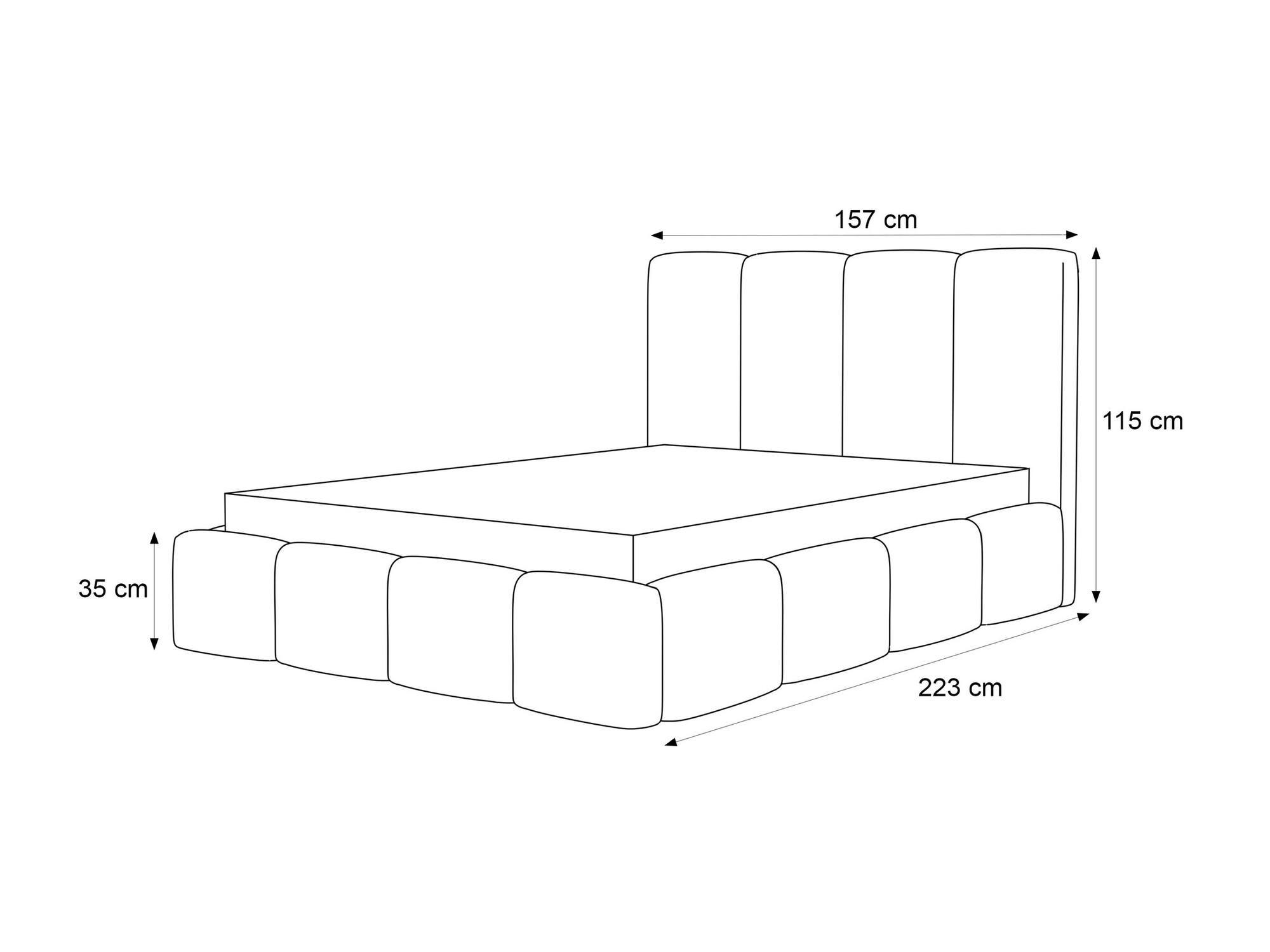 Bed Martinez 117 (Coral 45)