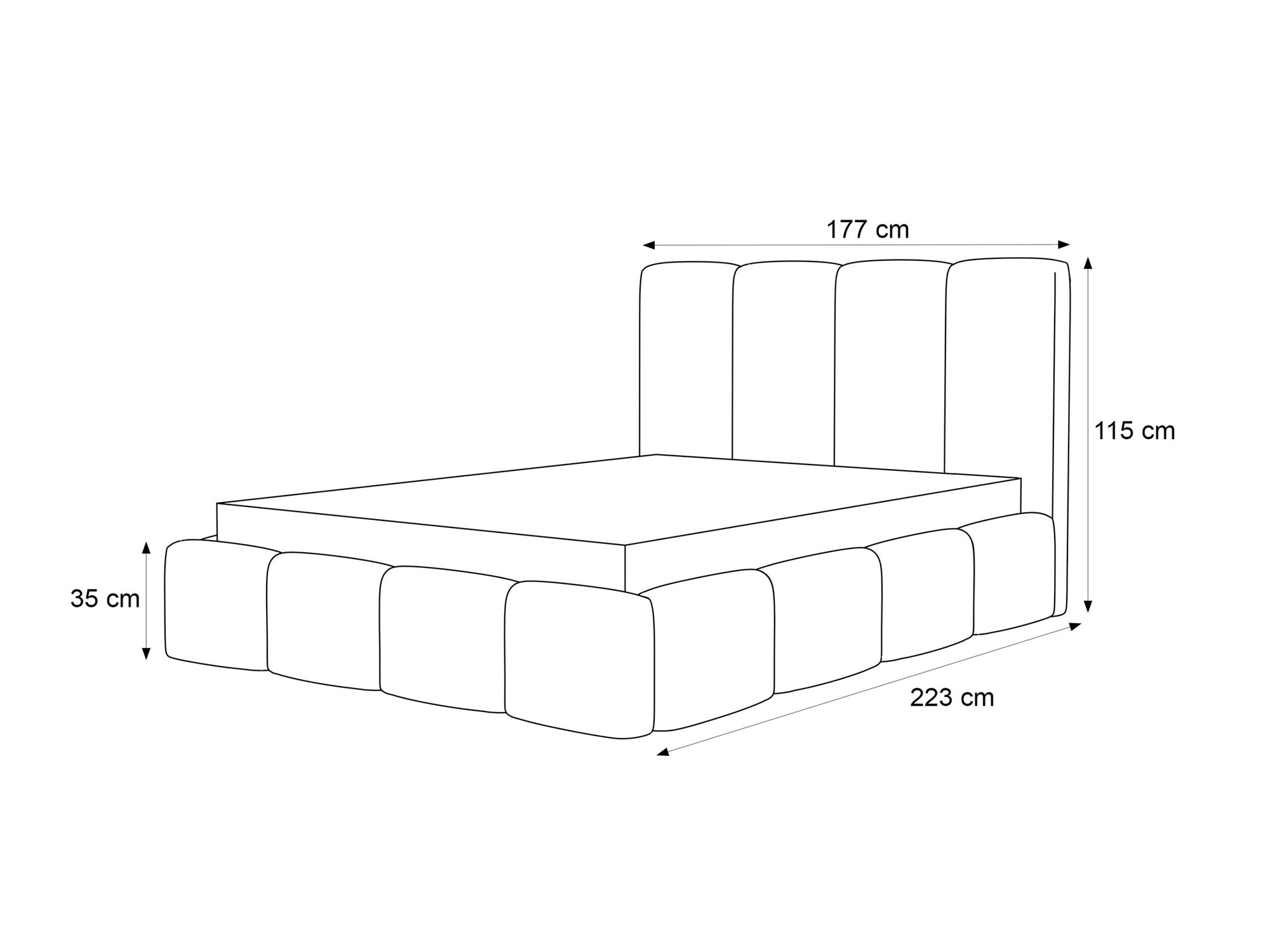 Bed Martinez 117 (Coral 45)