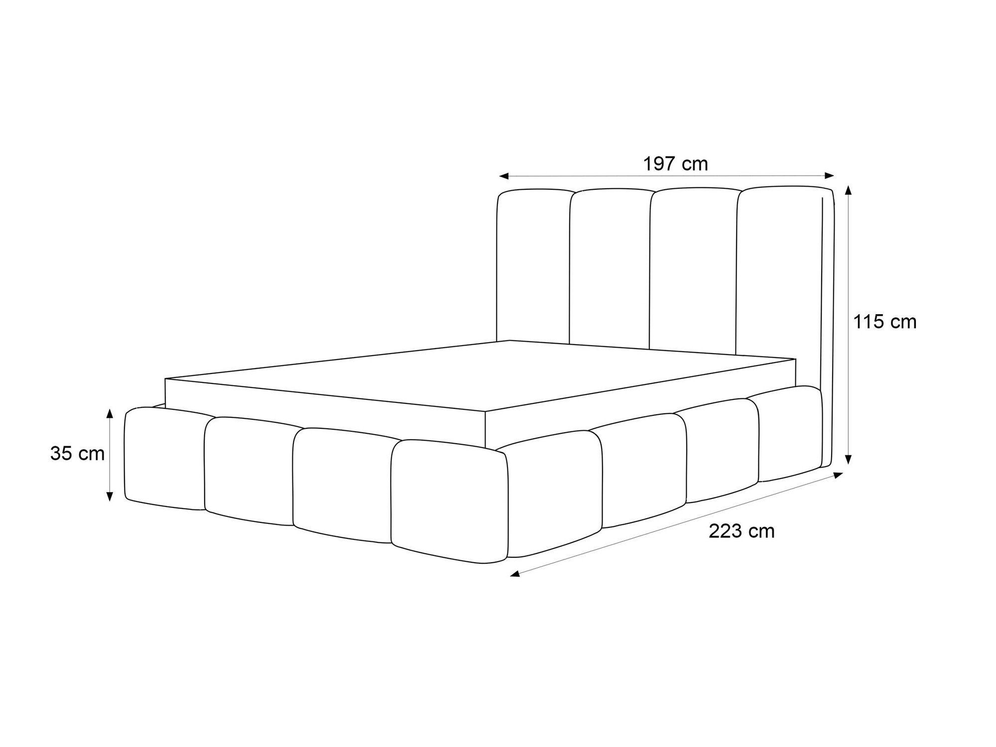 Bed Martinez 117 (Coral 45)