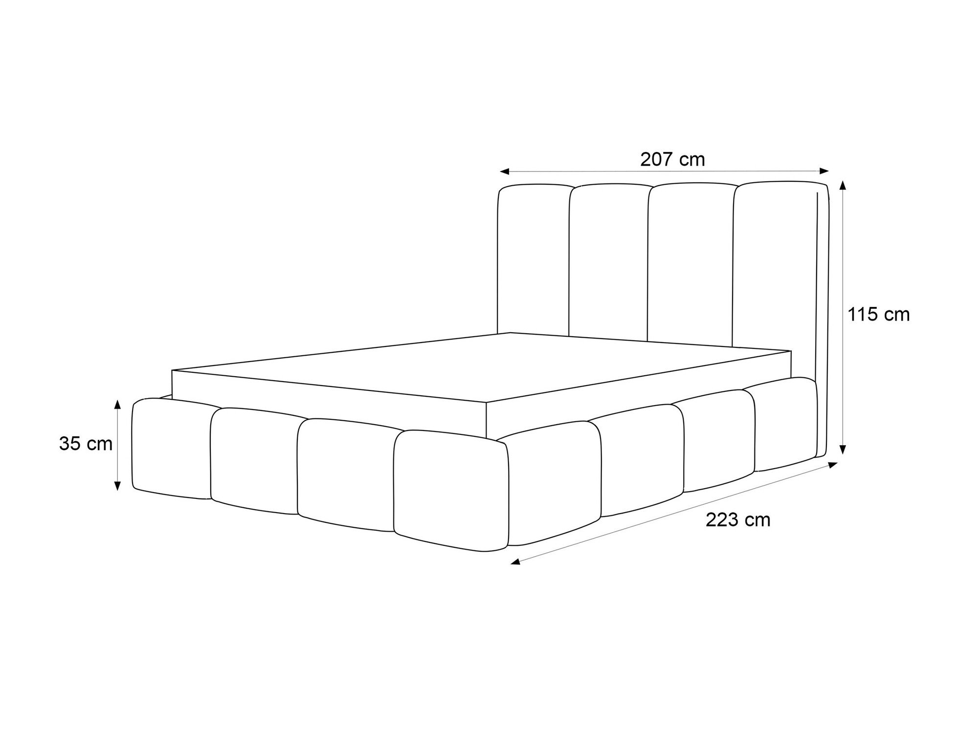 Bed Martinez 117 (Coral 45)