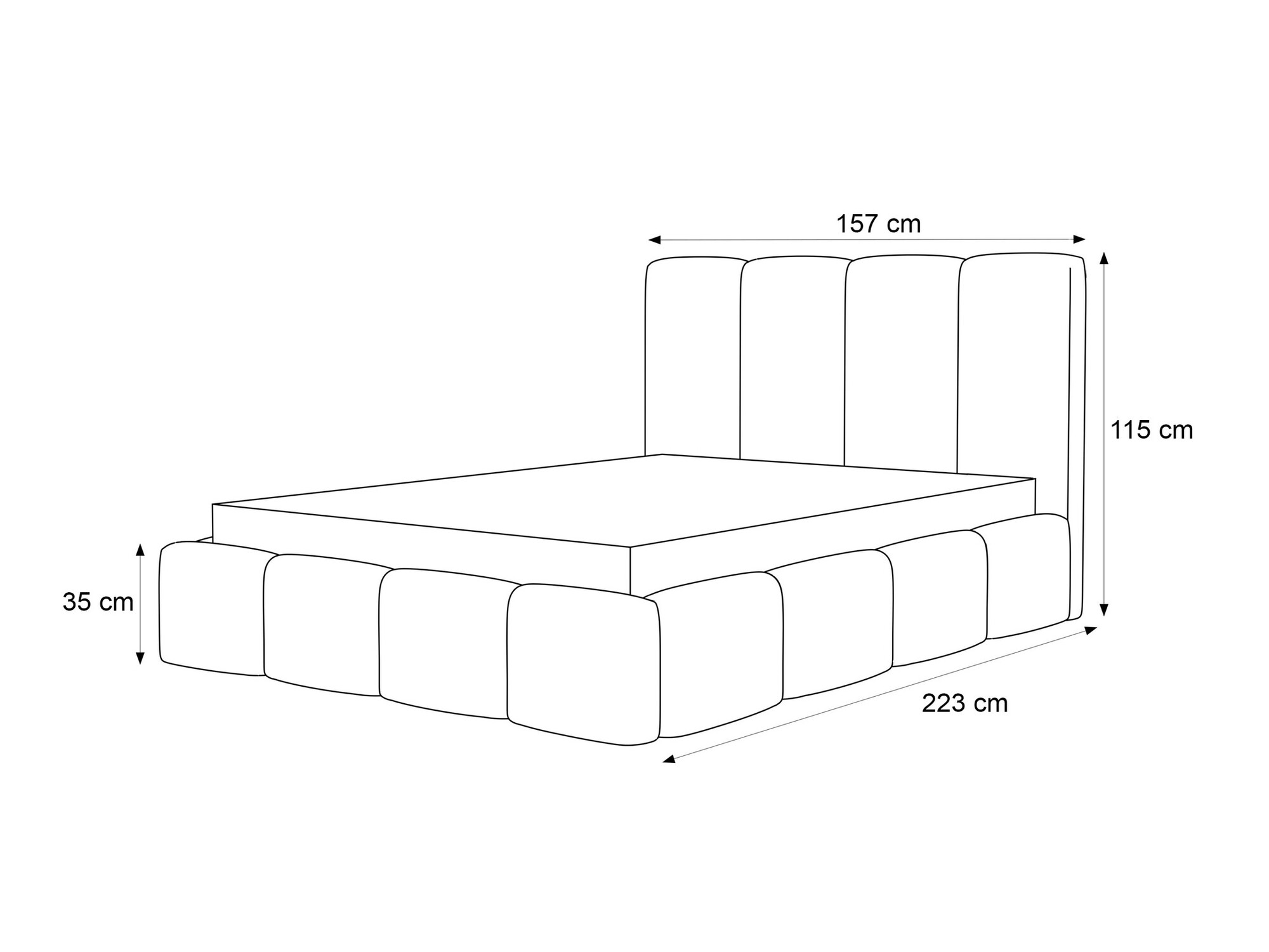 Bed Martinez 117 (Coral 75)