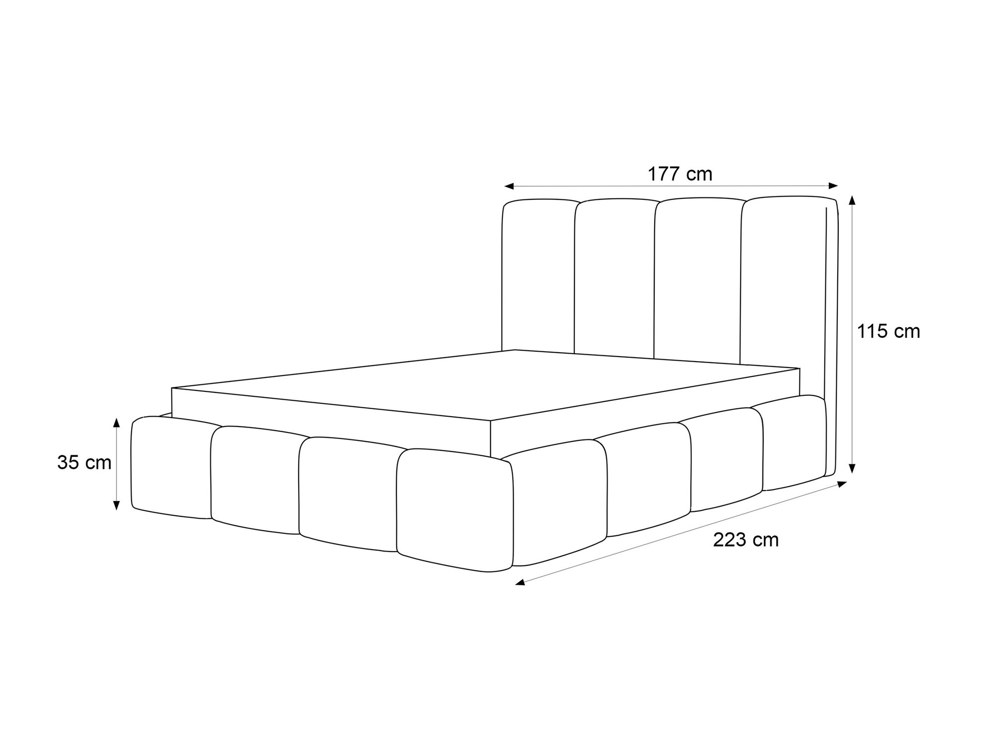Bed Martinez 117 (Coral 75)