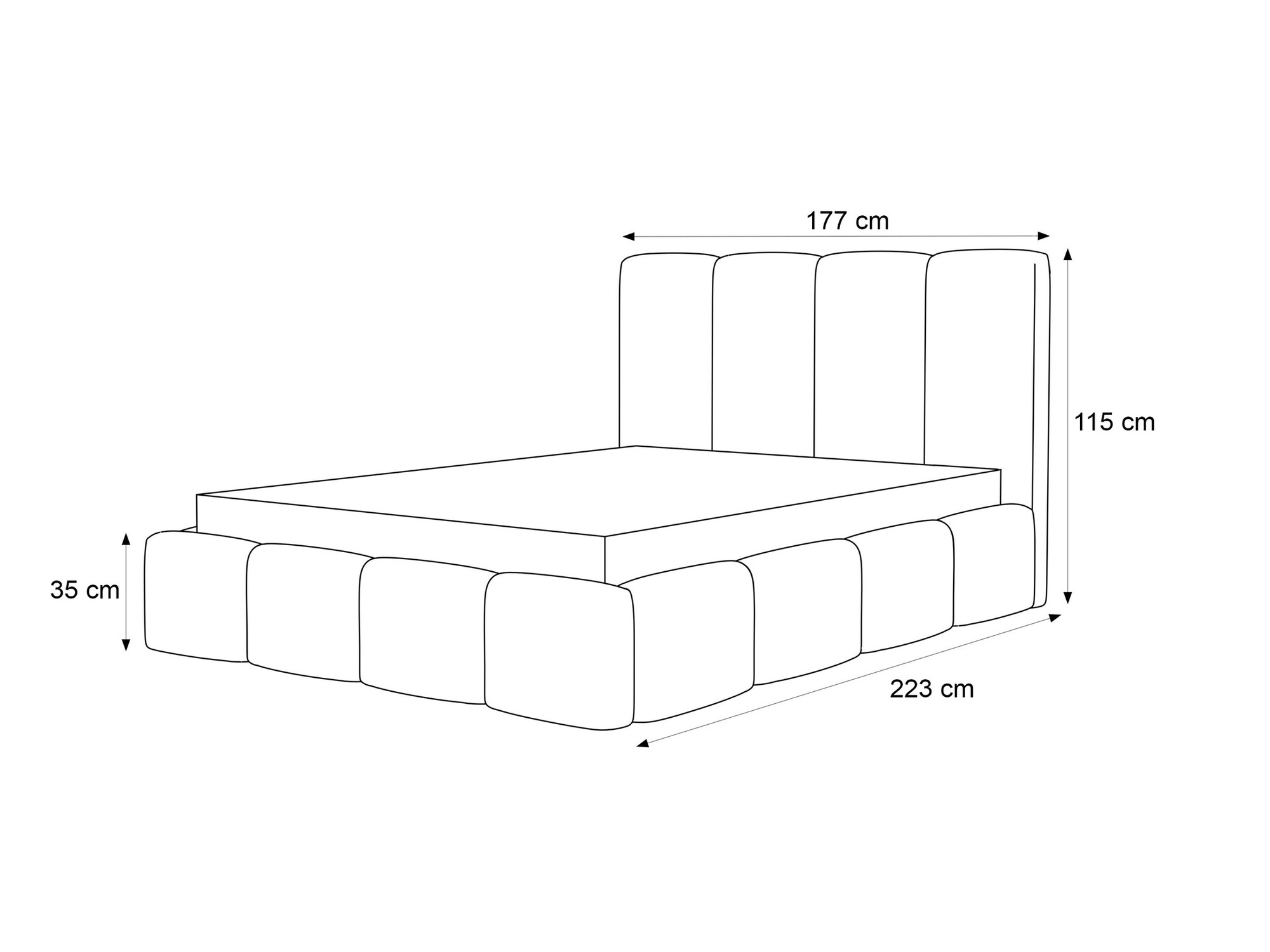 Bed Martinez 117 (Coral 75)
