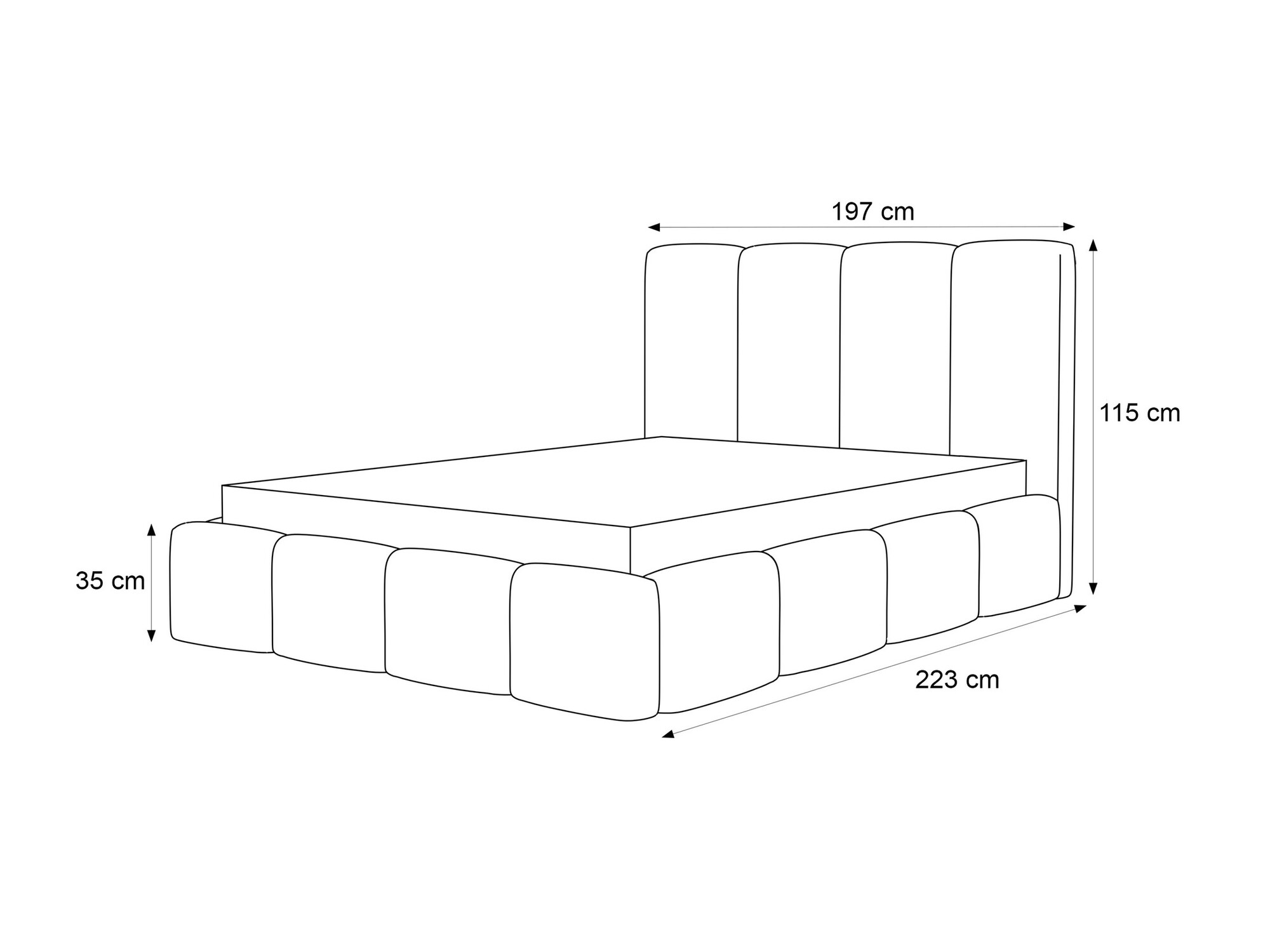 Bed Martinez 117 (Coral 75)