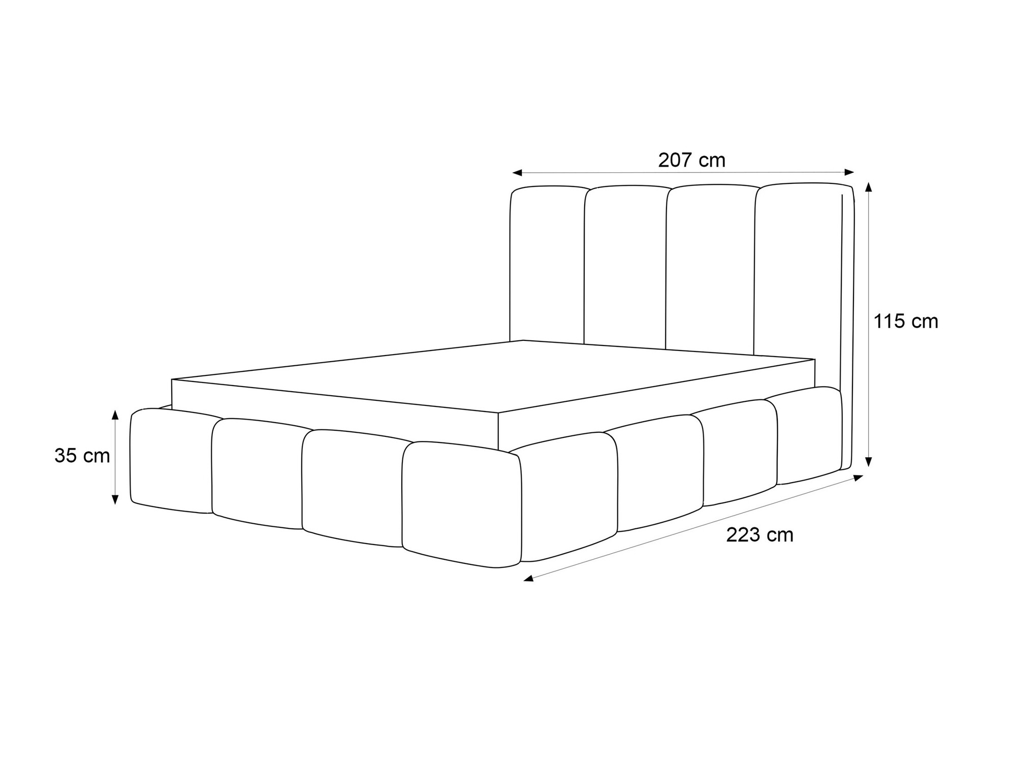 Bed Martinez 117 (Coral 75)