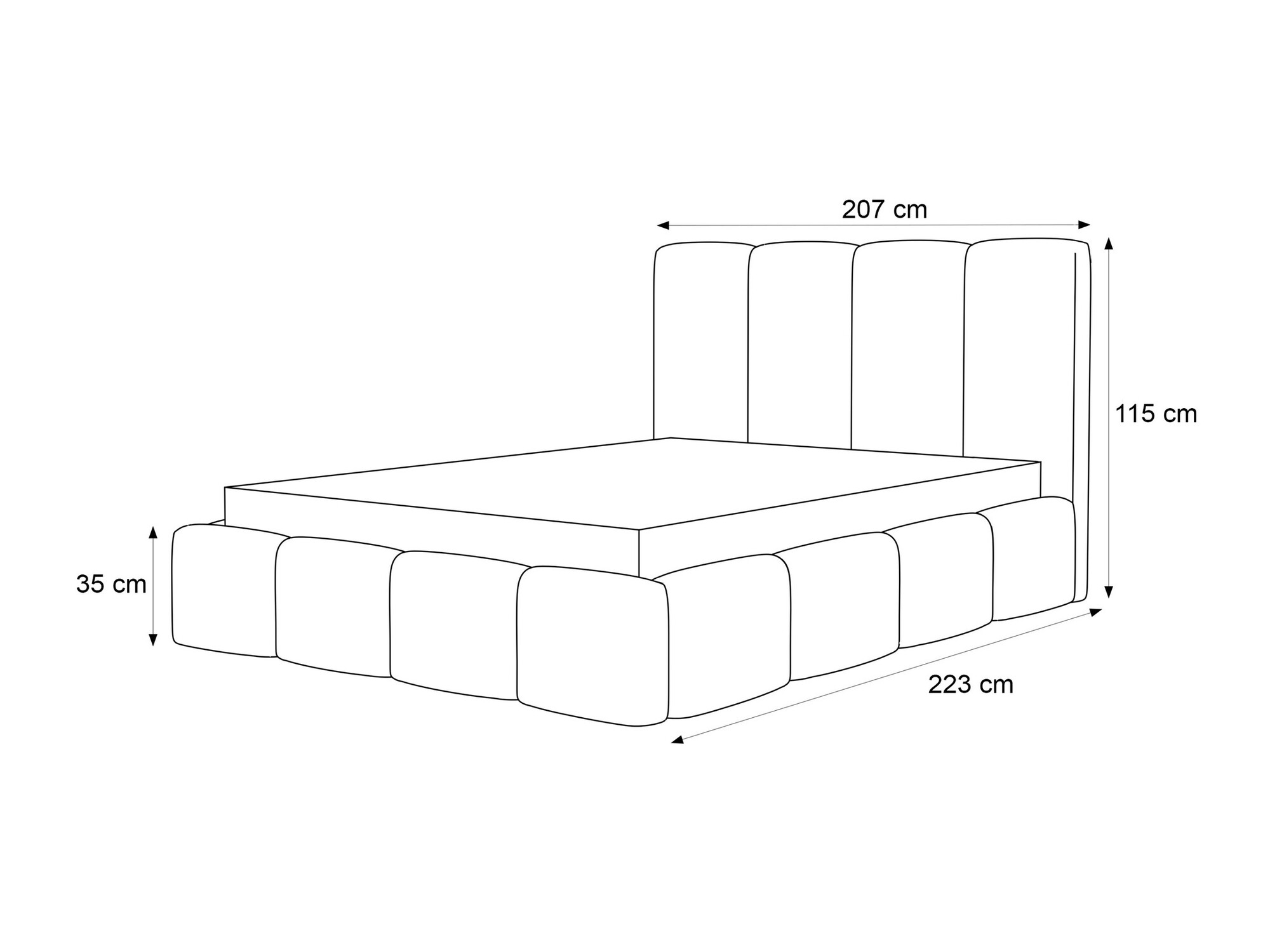 Bed Martinez 117 (Coral 75)